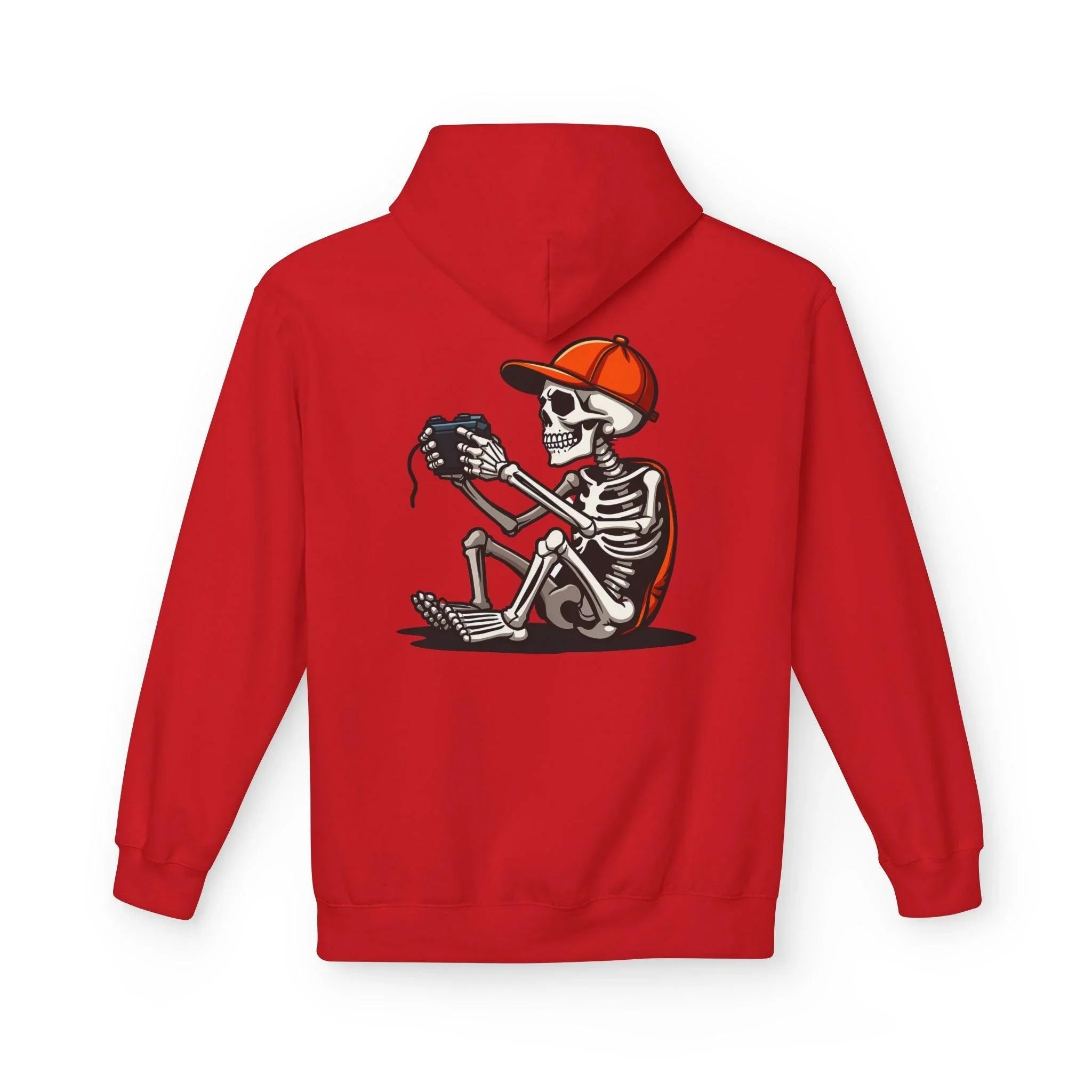 Ultimate Skeleton Gamer Fleece Pullover Hoodie for Comfort and Style