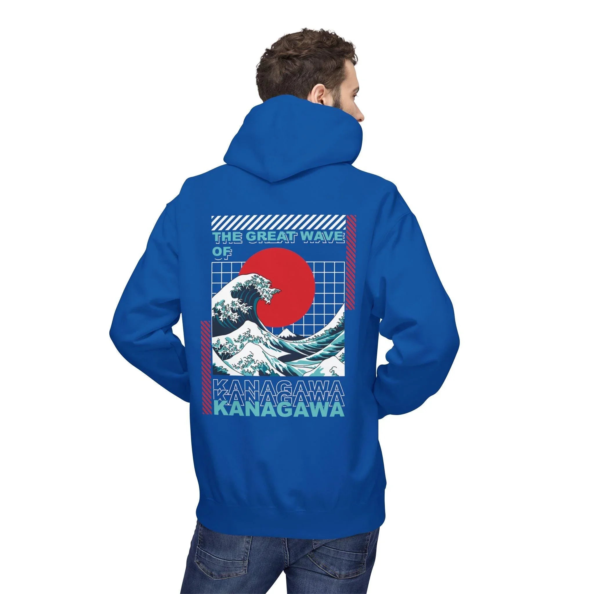 Ultimate Kanagawa Wave Fleece Hoodie: Stylish Japanese Streetwear Comfort