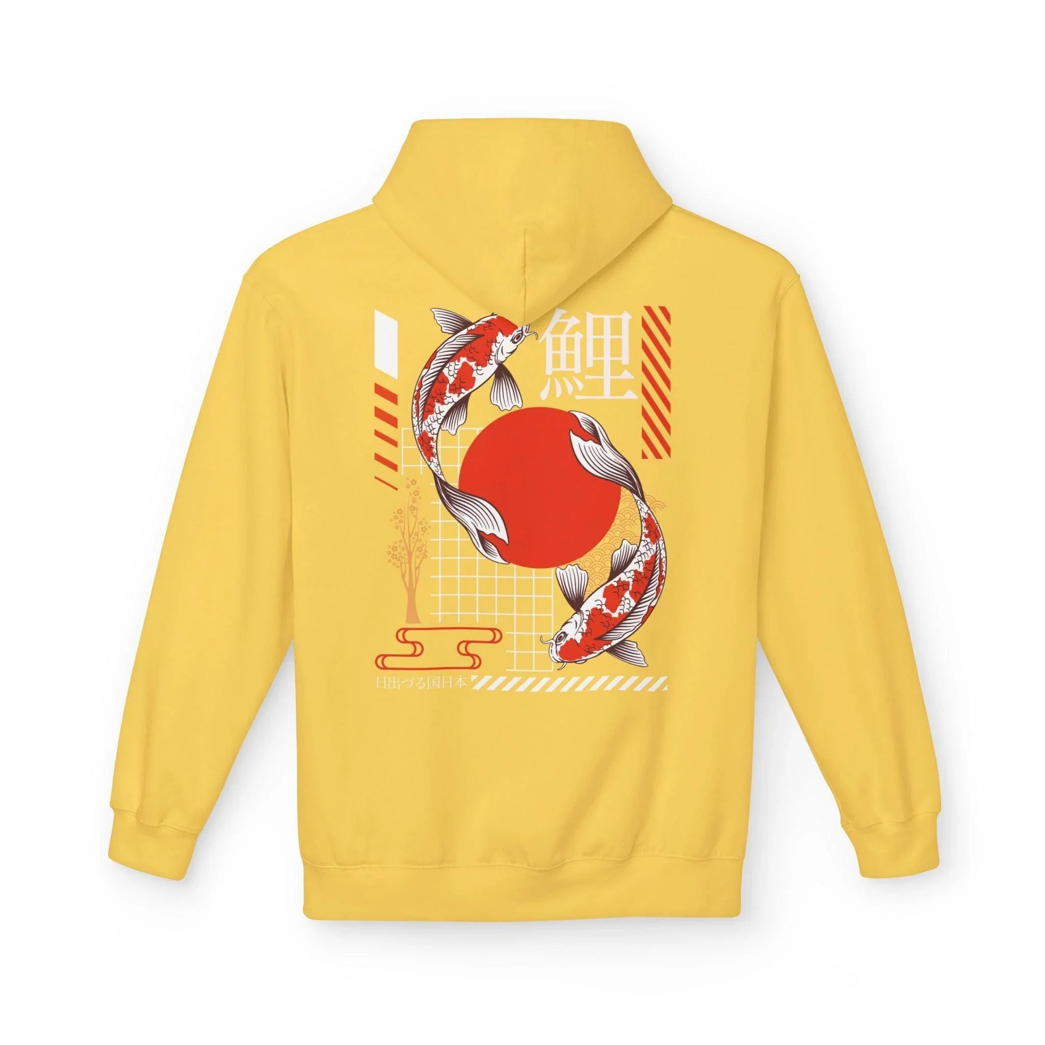 Koi Fish Streetwear Fleece Hoodie - Ultimate Comfort Meets Stylish Design