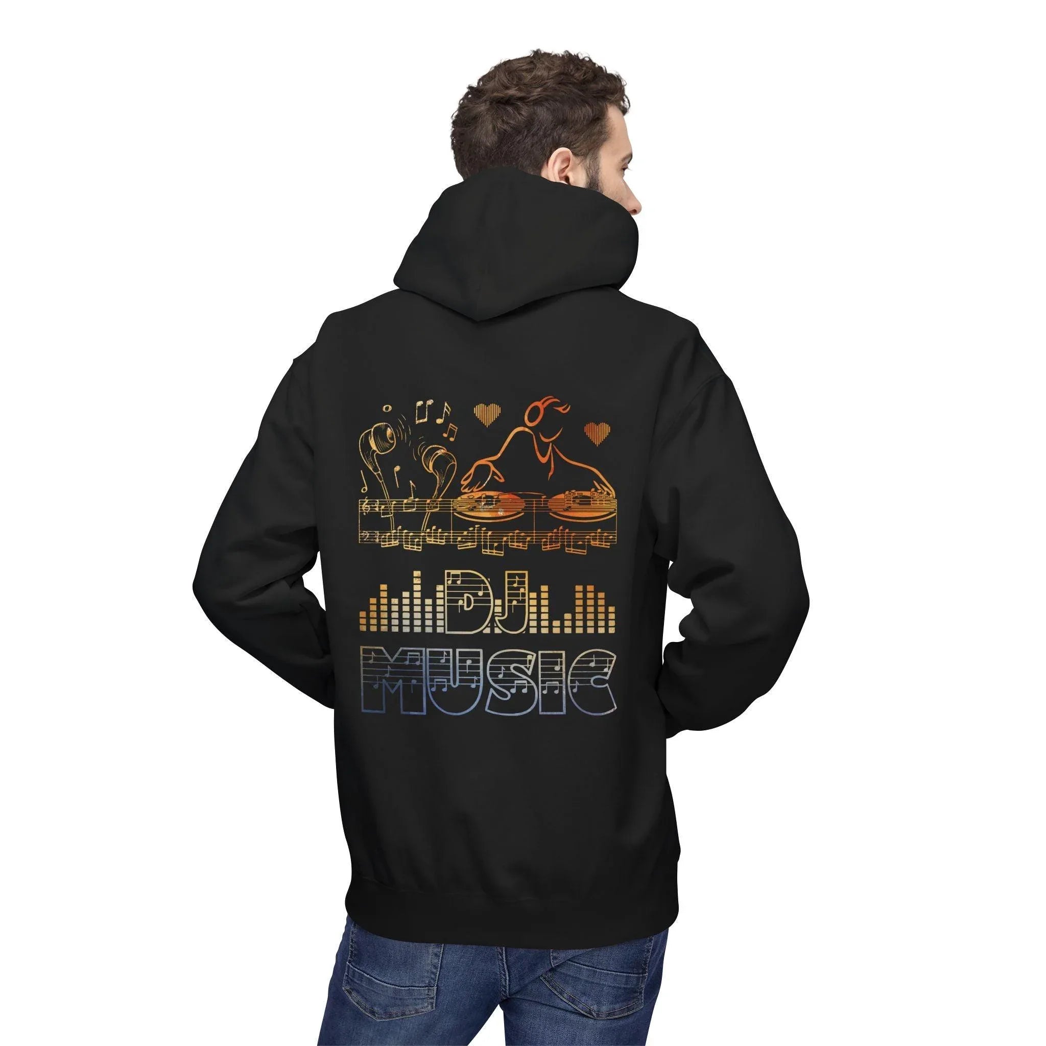 Ultimate DJ Music Lover's Fleece Hoodie: Comfort Meets Style