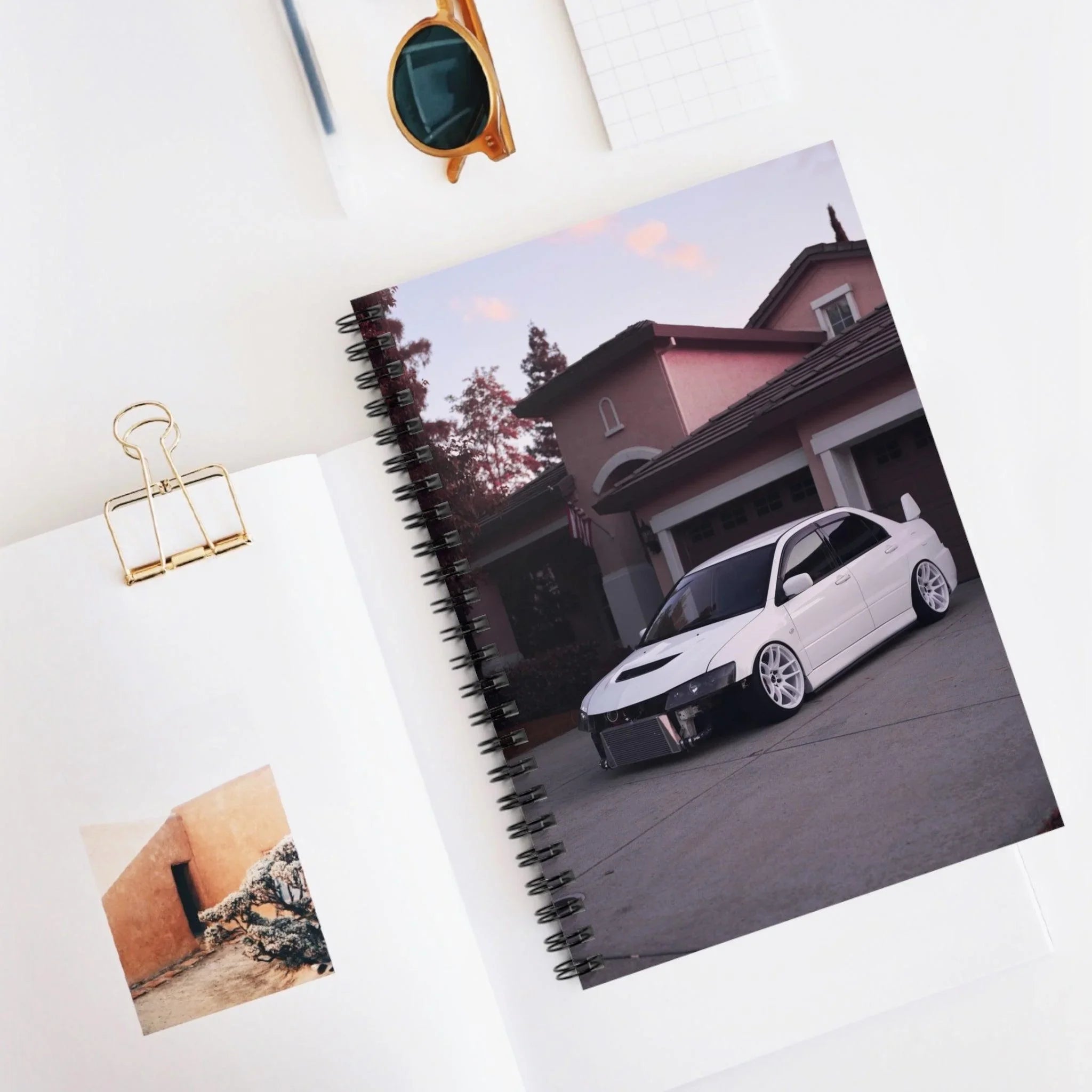Mitsubishi Evo 8 Automotive Spiral Notebook #002 - Throttle Designs