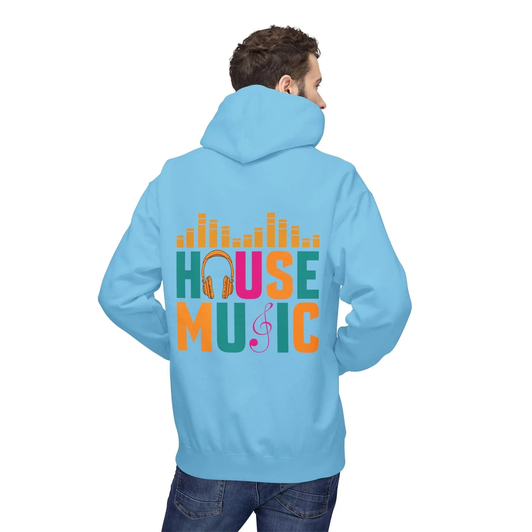 House Music Vibes Fleece Hoodie - Stylish Comfort for Music Lovers