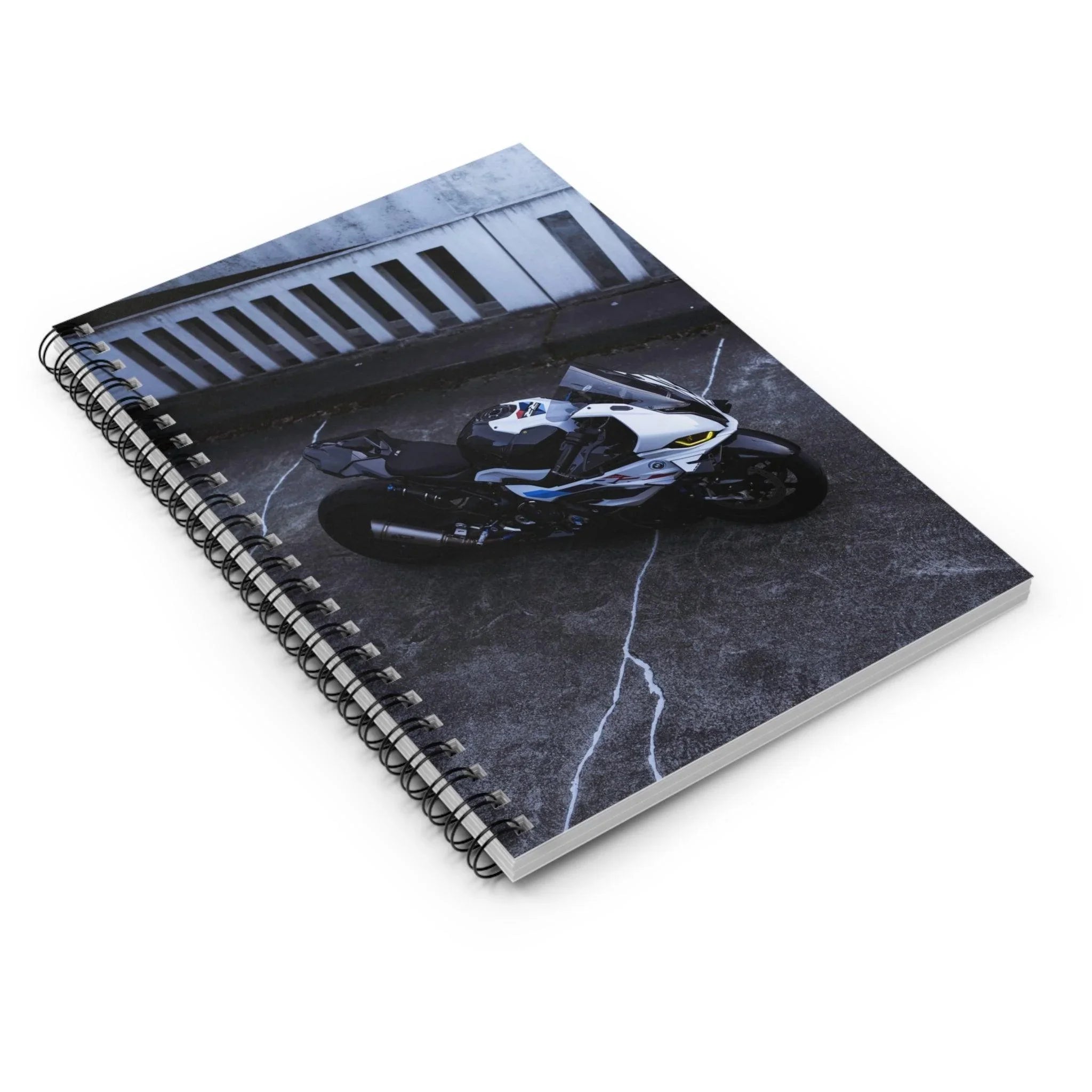 BMW S1000RR Drag Spec Motorcycle Spiral Notebook #009 - Throttle Designs
