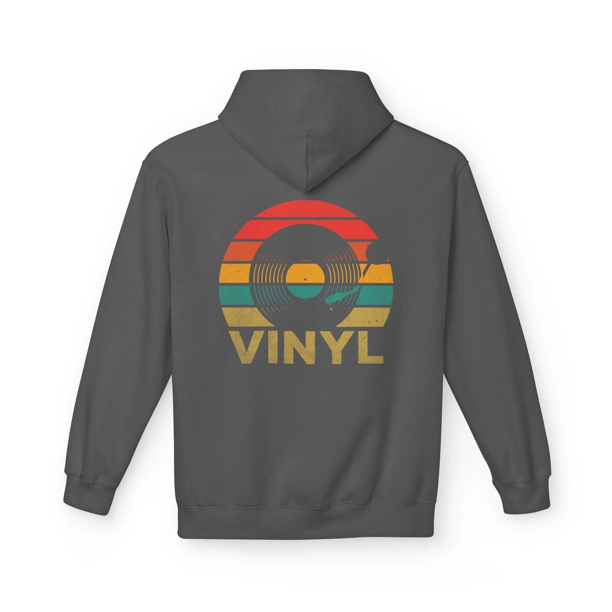 Cozy Vintage Music Vinyl Fleece Hoodie for Ultimate Style and Comfort