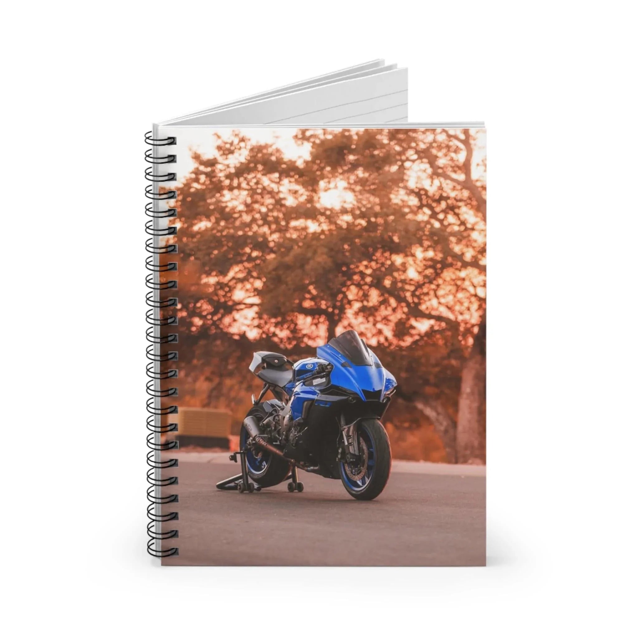 Yamaha R1 Motorcycle Spiral Notebook #026 - Throttle Designs