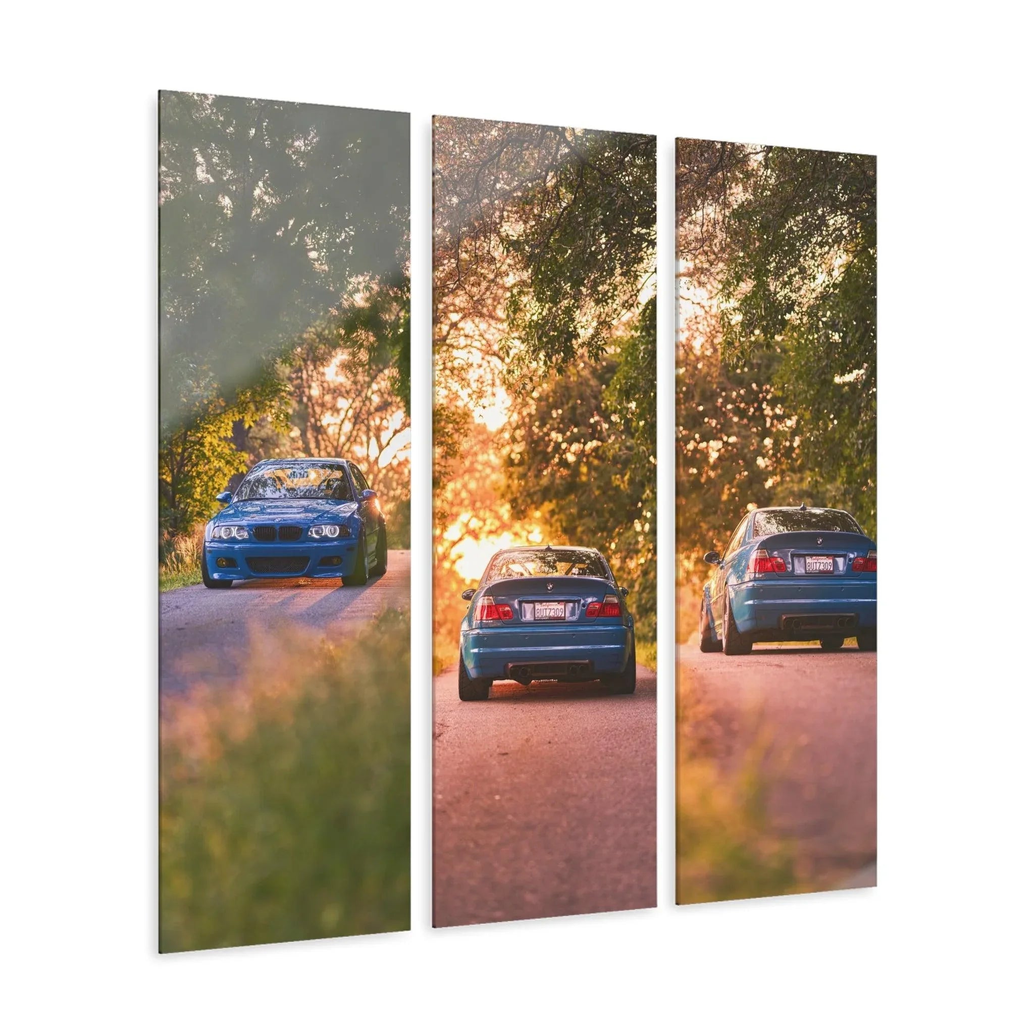 BMW E46 M3 3-Piece Acrylic Wall Art #001 for Car Lovers