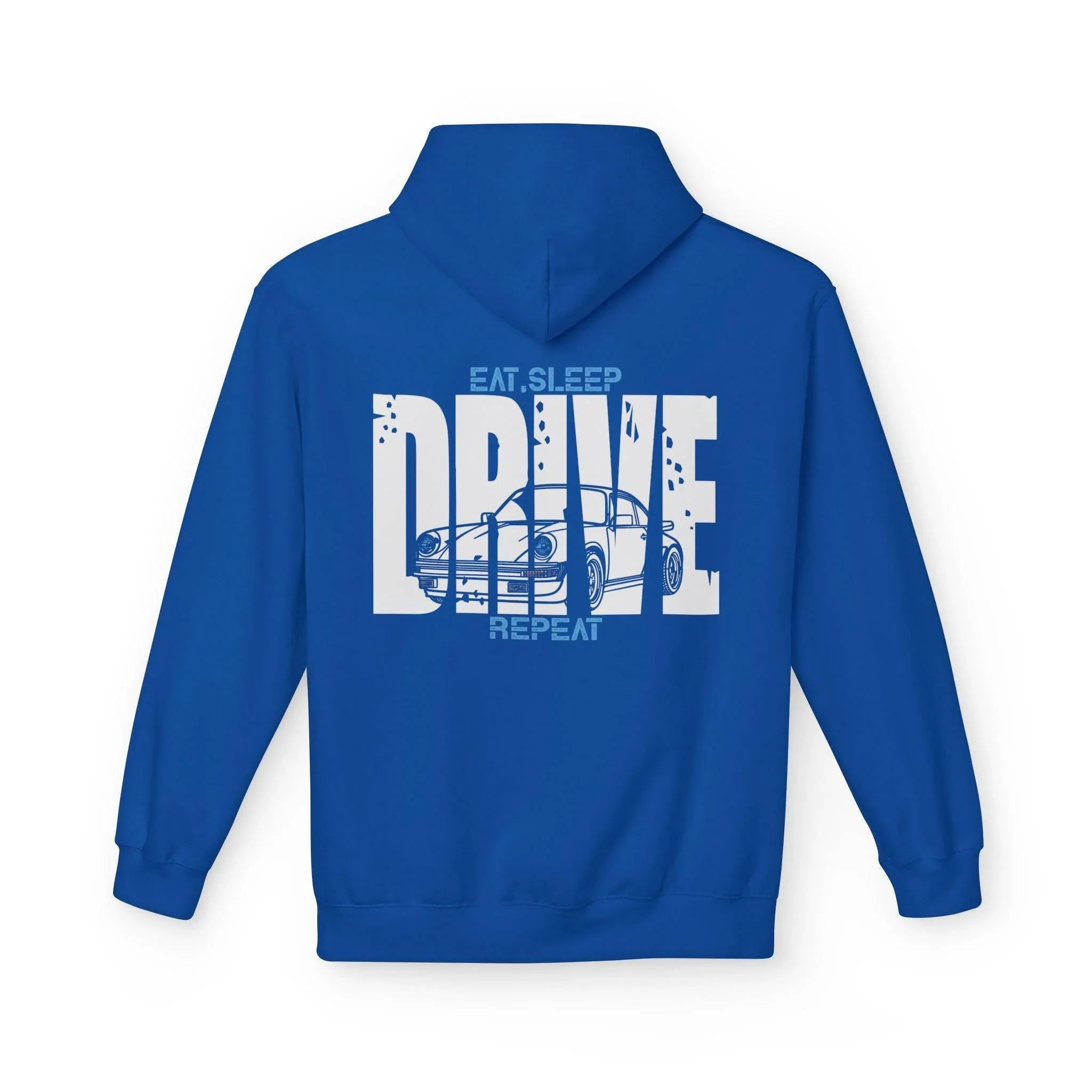 Classic Porsche 911 (930) DRIVE Fleece Hoodie for Car Enthusiasts