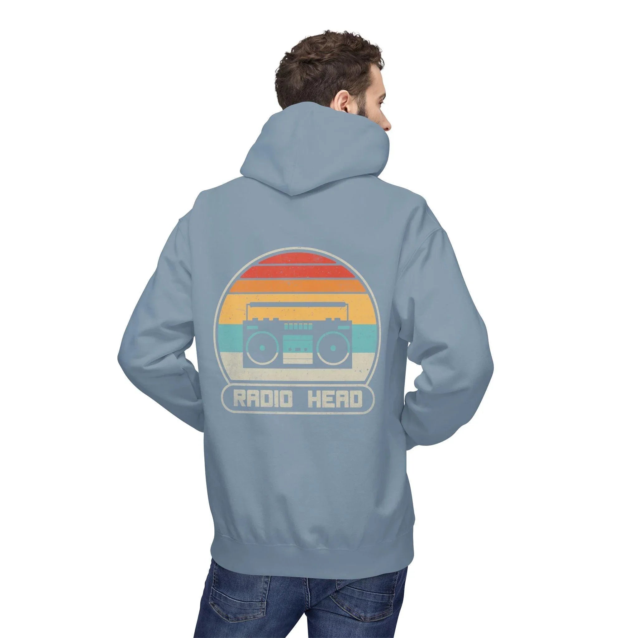 Cozy Vibes Radio Head Fleece Pullover Hoodie