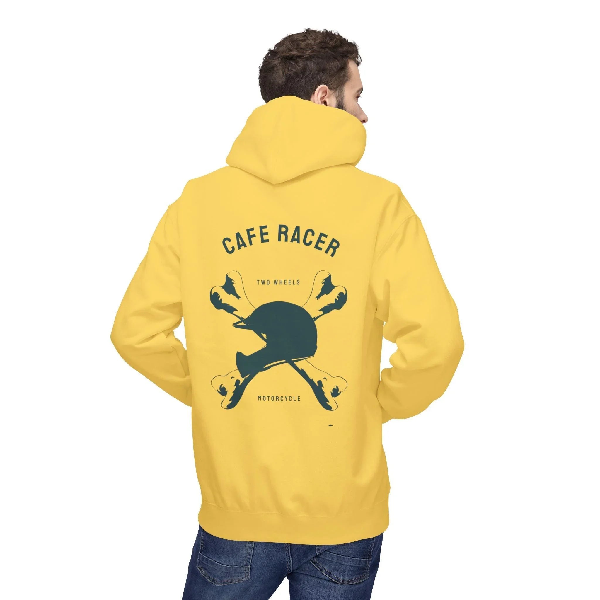 Ultimate Cafe Racer Fleece Hoodie - Embrace the Ride with "Never Stop Riding" Design