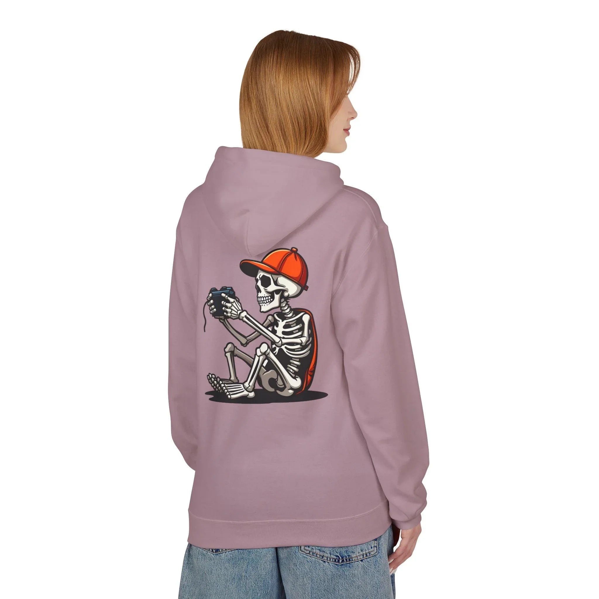 Ultimate Skeleton Gamer Fleece Pullover Hoodie for Comfort and Style