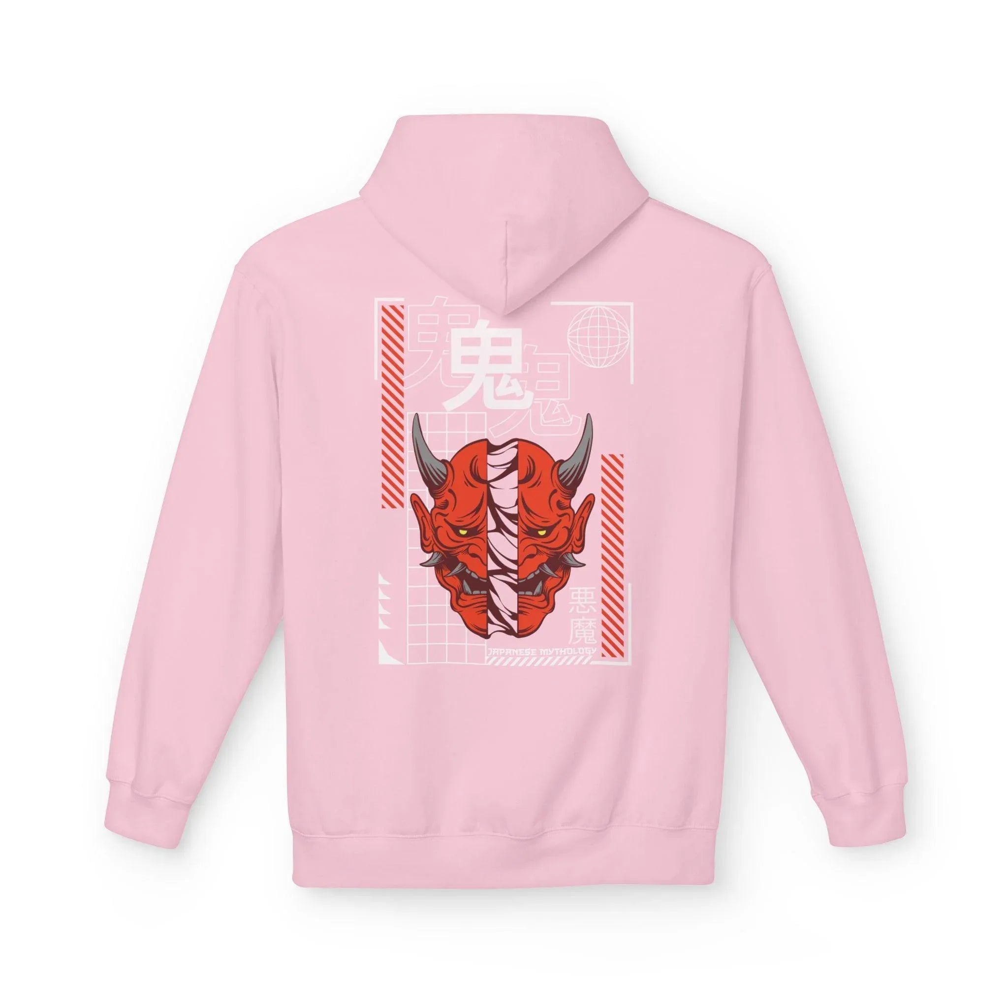 Oni Mask Streetwear Fleece Hoodie - Ultimate Comfort & Unique Style