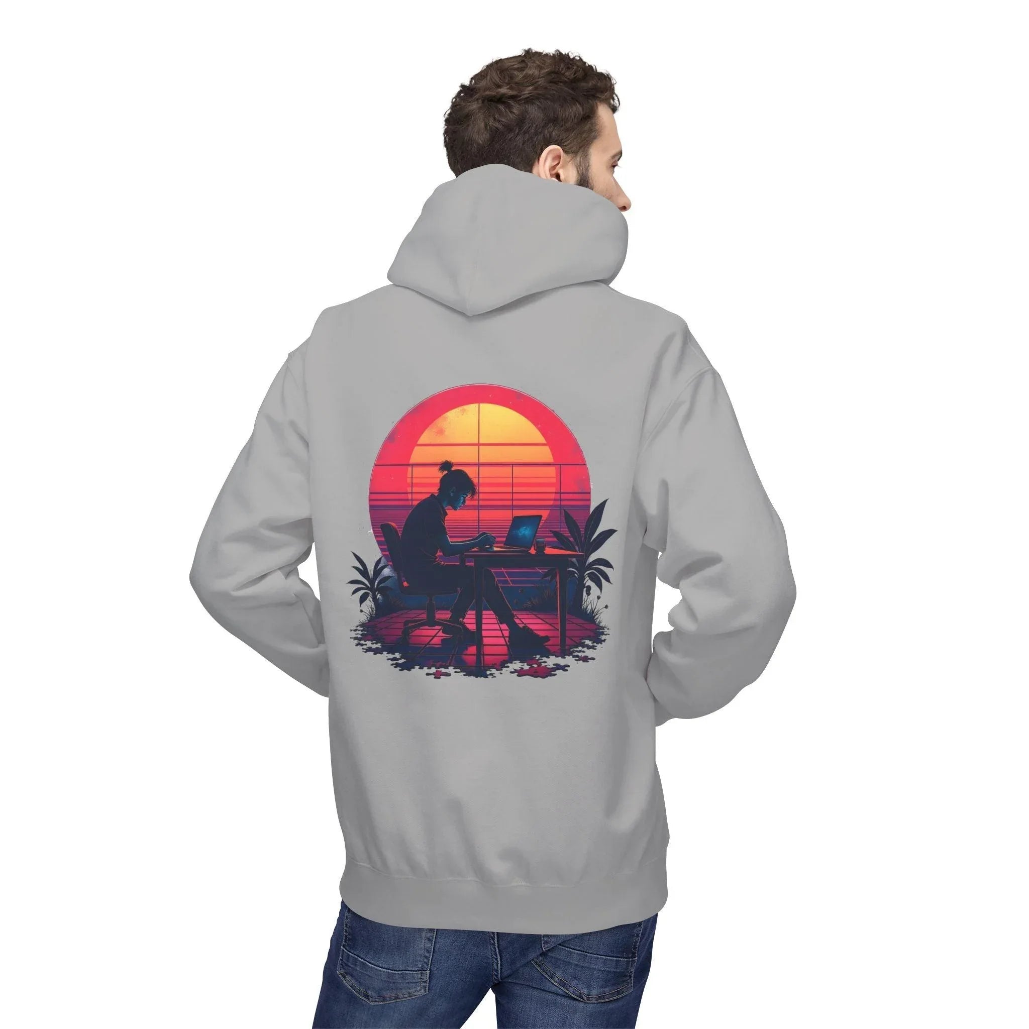 Ultimate Retro Programmer Fleece Hoodie for Comfort and Style