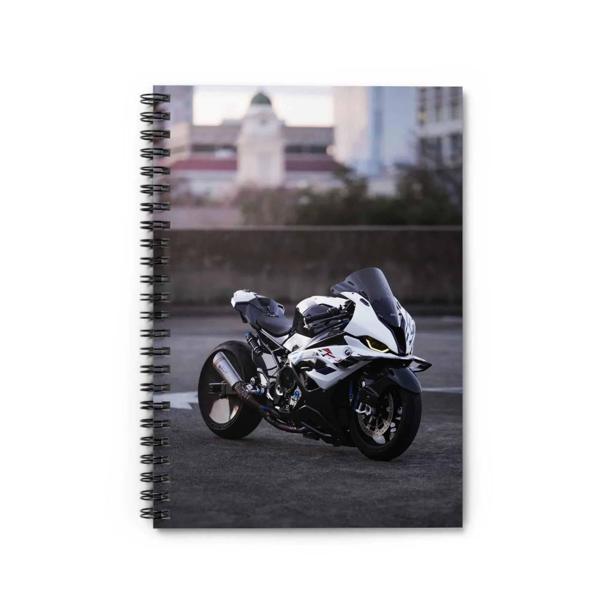 BMW S1000RR Drag Spec Motorcycle Spiral Notebook #016 - Throttle Designs