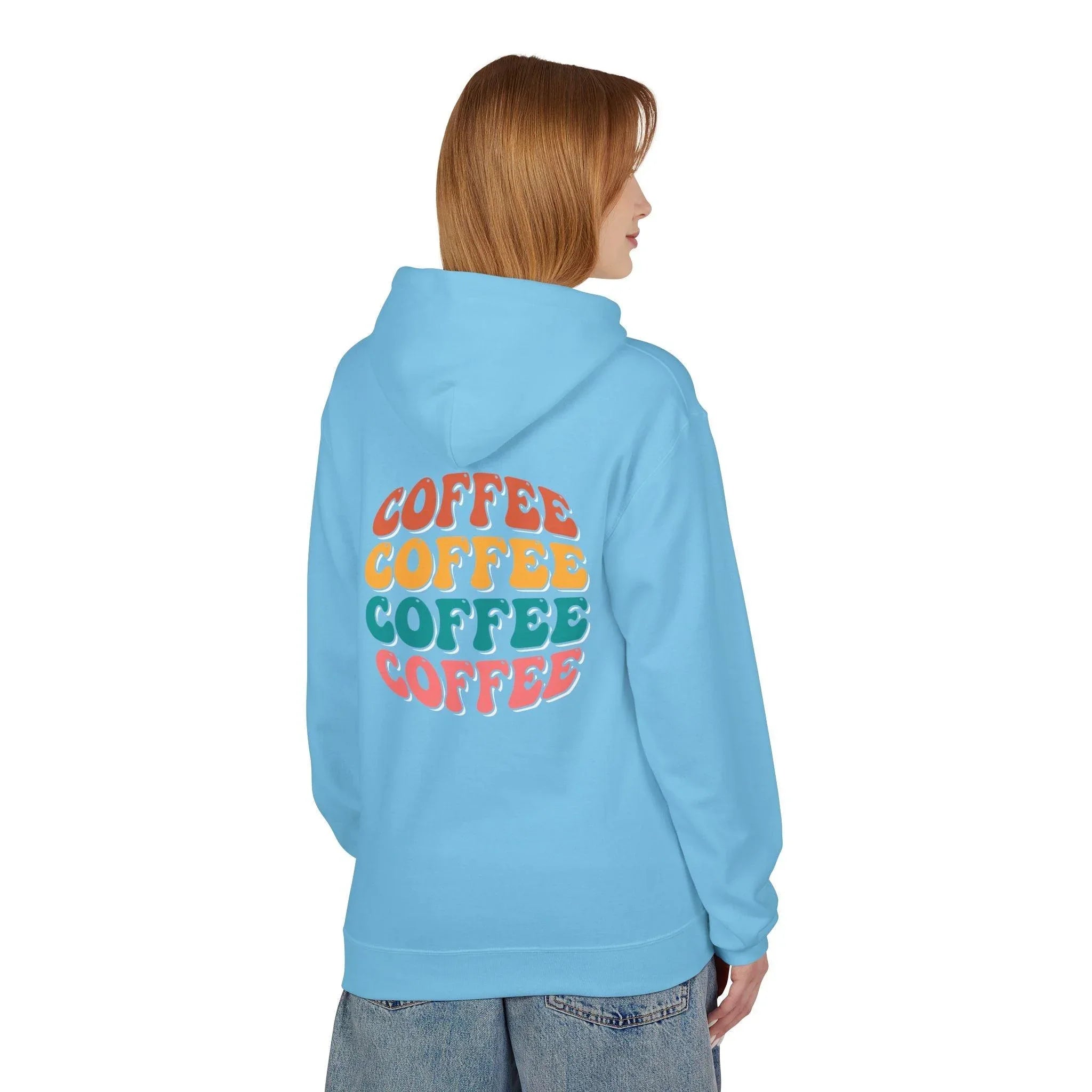 Cozy Chic Groovy Coffee Fleece Hoodie for Ultimate Comfort