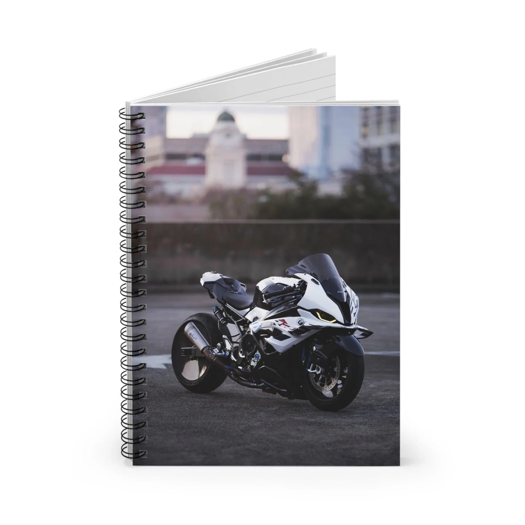 BMW S1000RR Drag Spec Motorcycle Spiral Notebook #016 - Throttle Designs