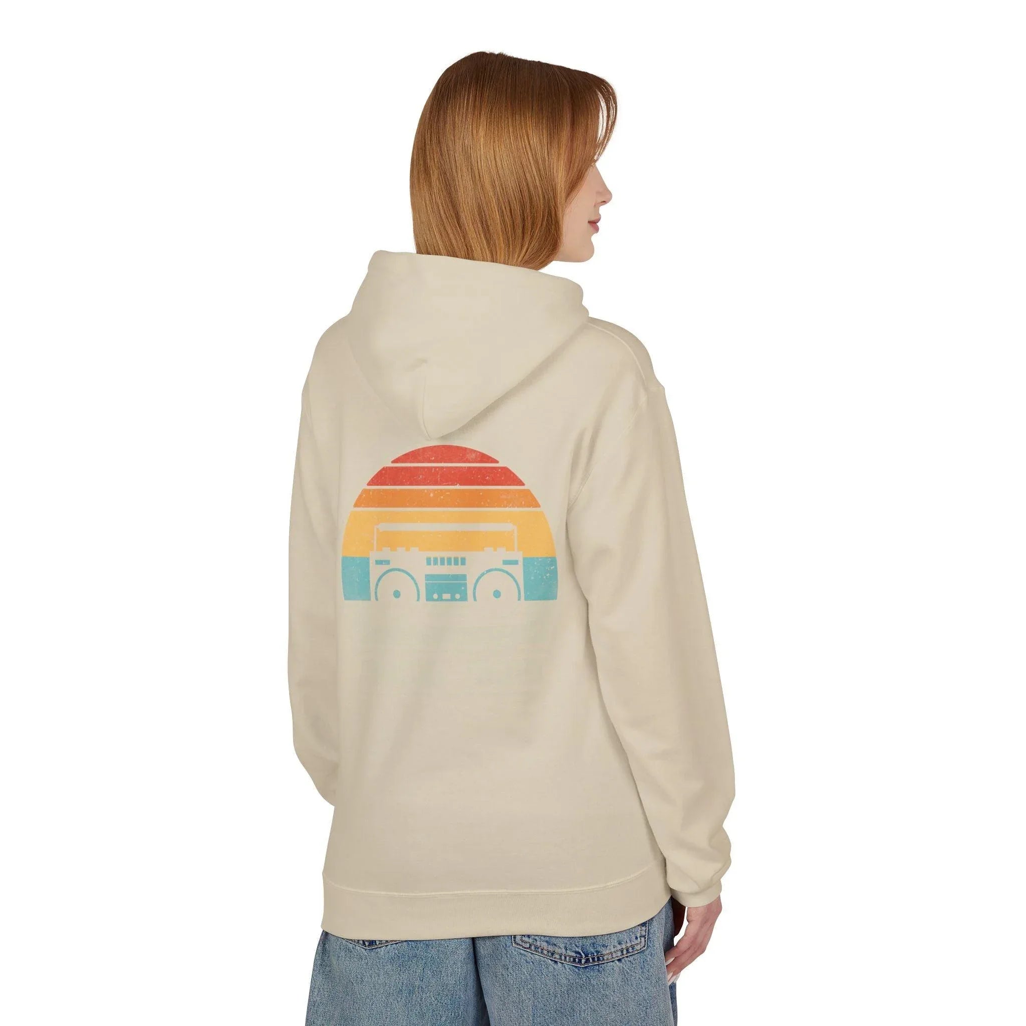 Cozy Vibes Radio Head Fleece Pullover Hoodie