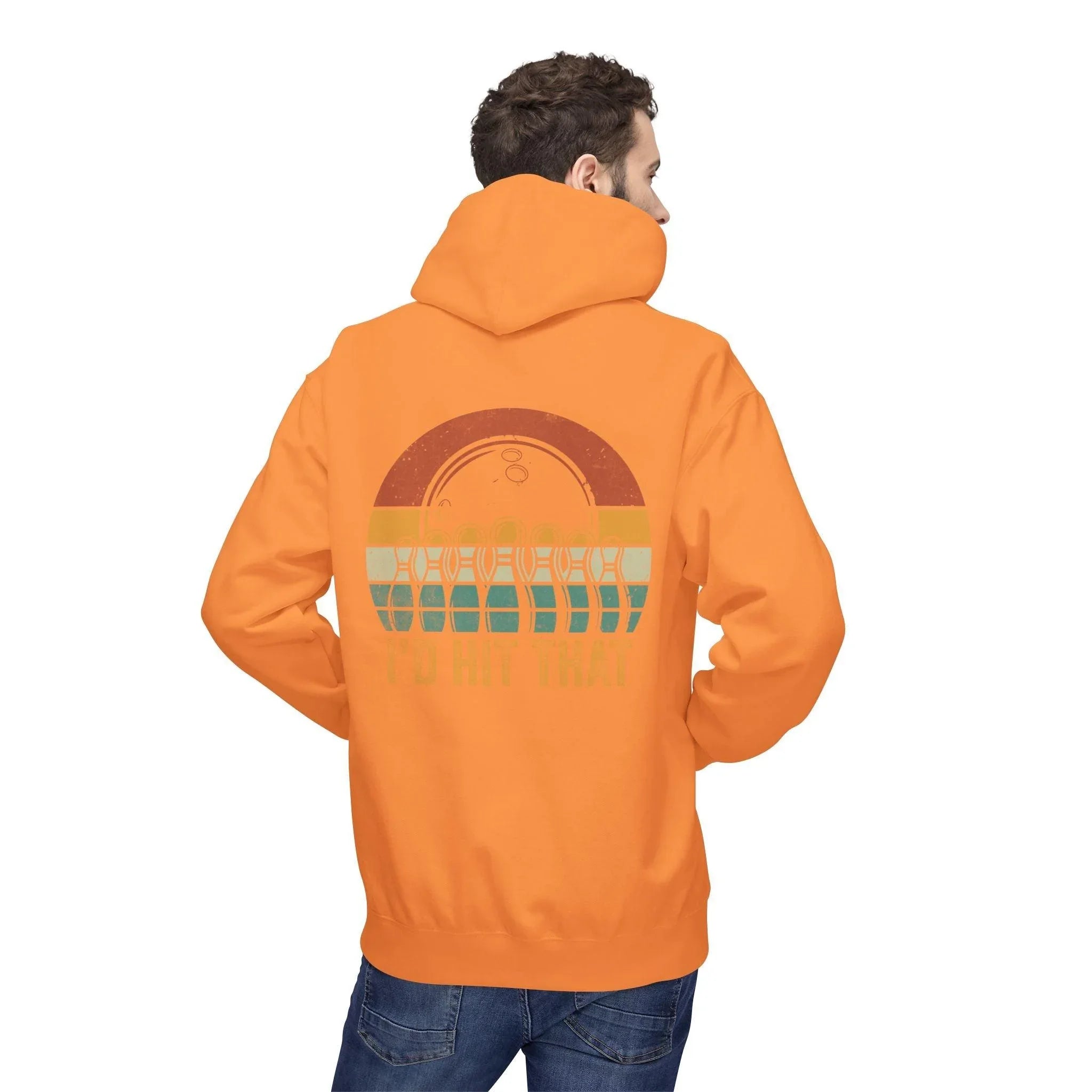 "I'd Hit That" Retro Bowling Cozy Fleece Hoodie for Ultimate Comfort
