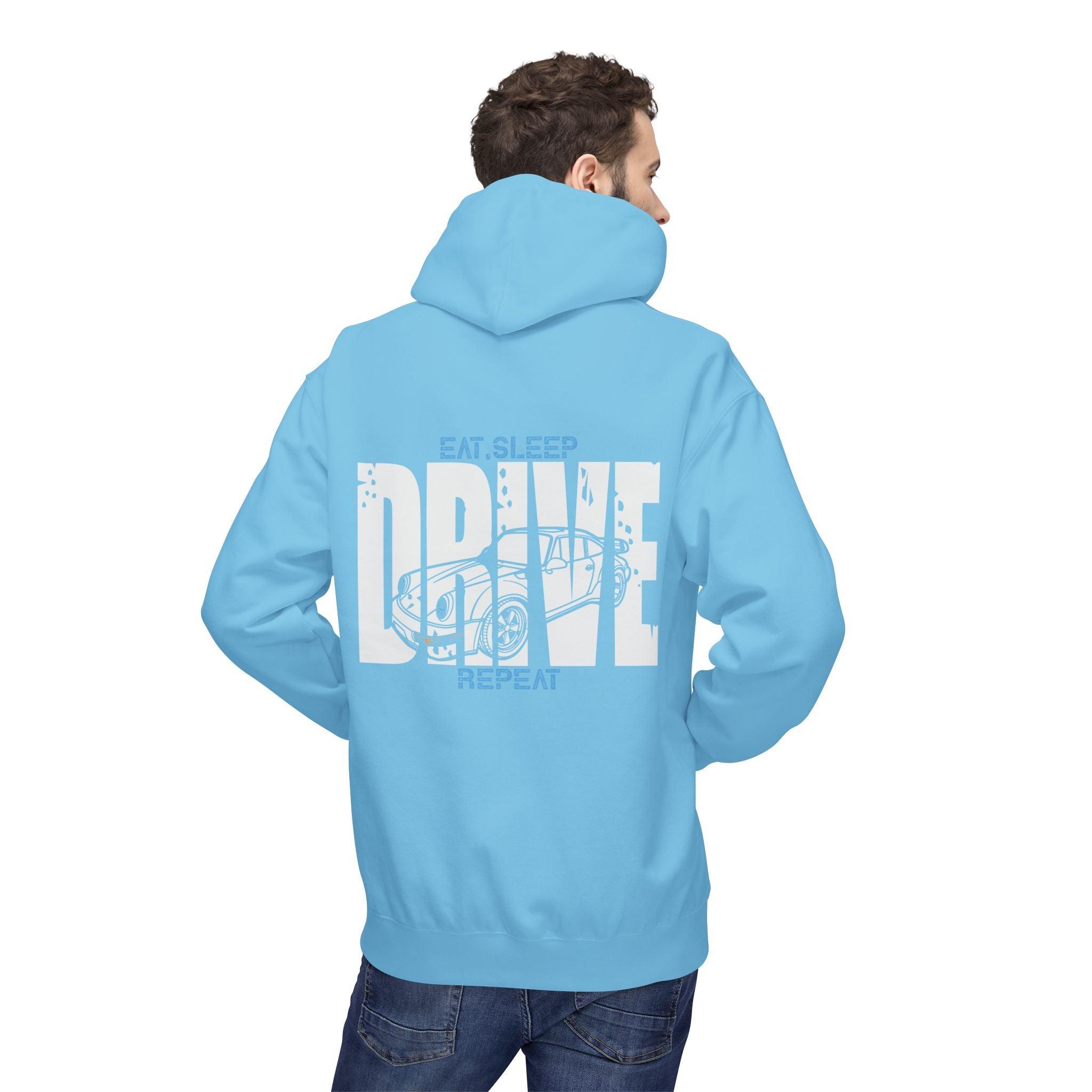 Classic Porsche 911 DRIVE Fleece Hoodie for Ultimate Comfort