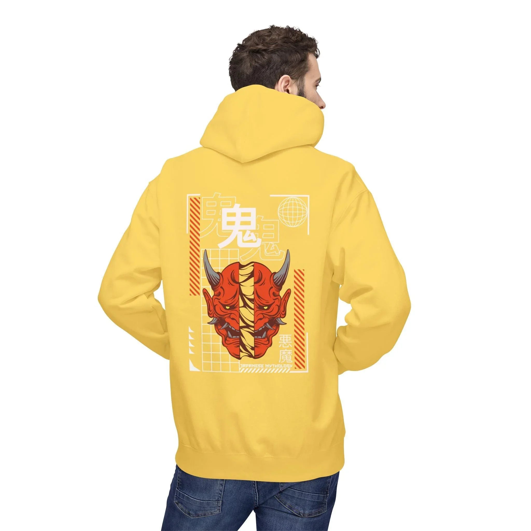 Oni Mask Streetwear Fleece Hoodie - Ultimate Comfort & Unique Style