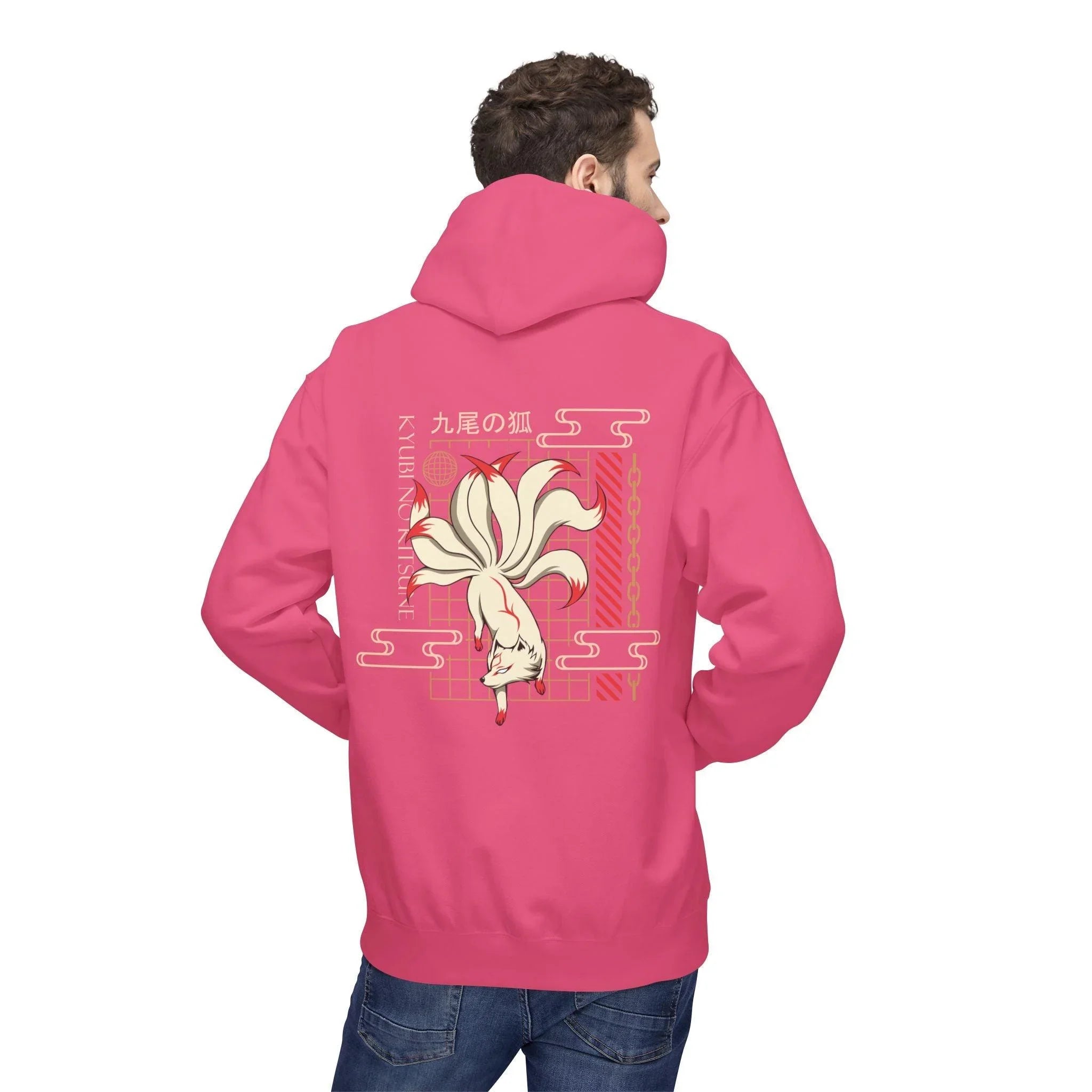 Kyubi No Kitsune Japanese Streetwear Fleece Hoodie – Ultimate Comfort Meets Stylish Design