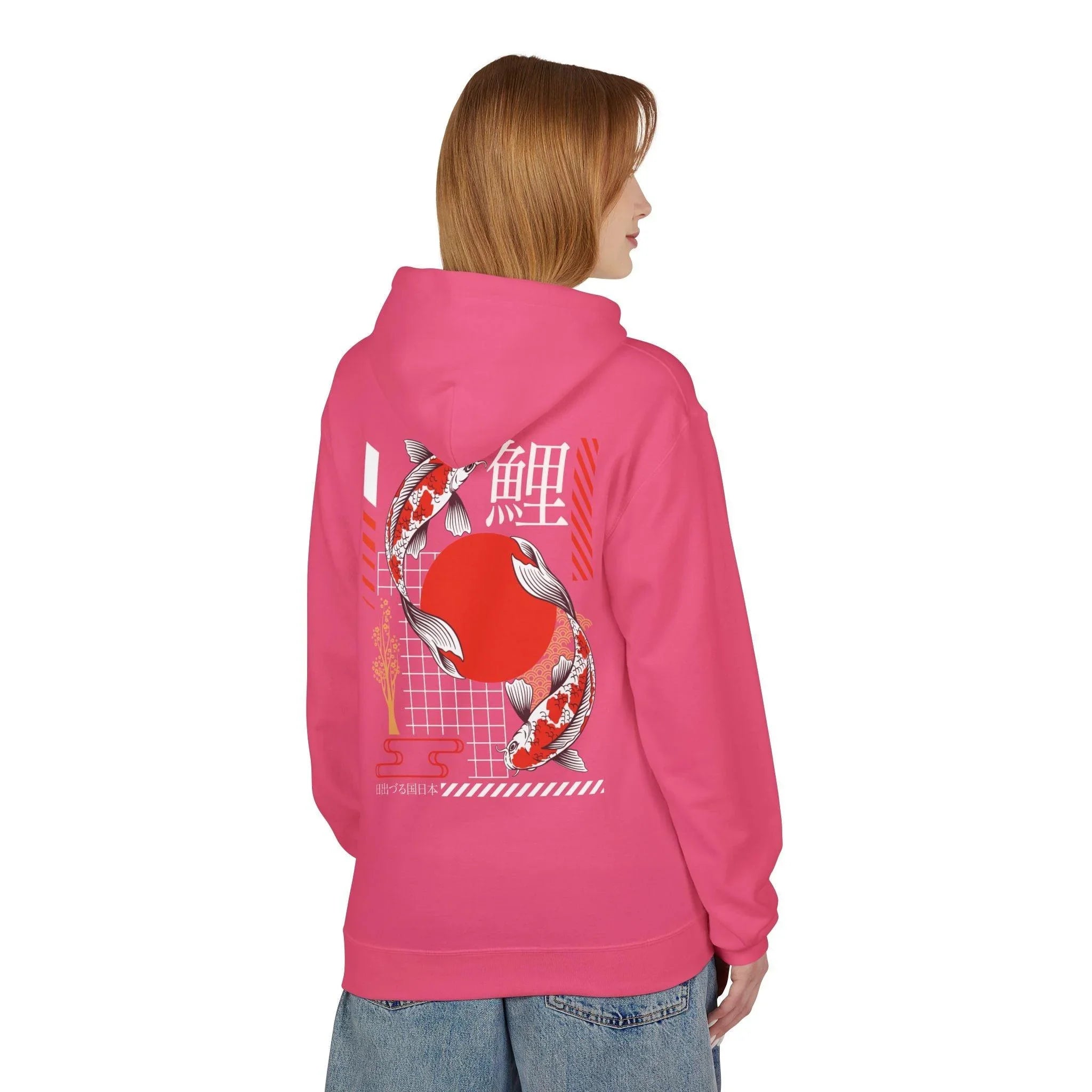 Koi Fish Streetwear Fleece Hoodie - Ultimate Comfort Meets Stylish Design
