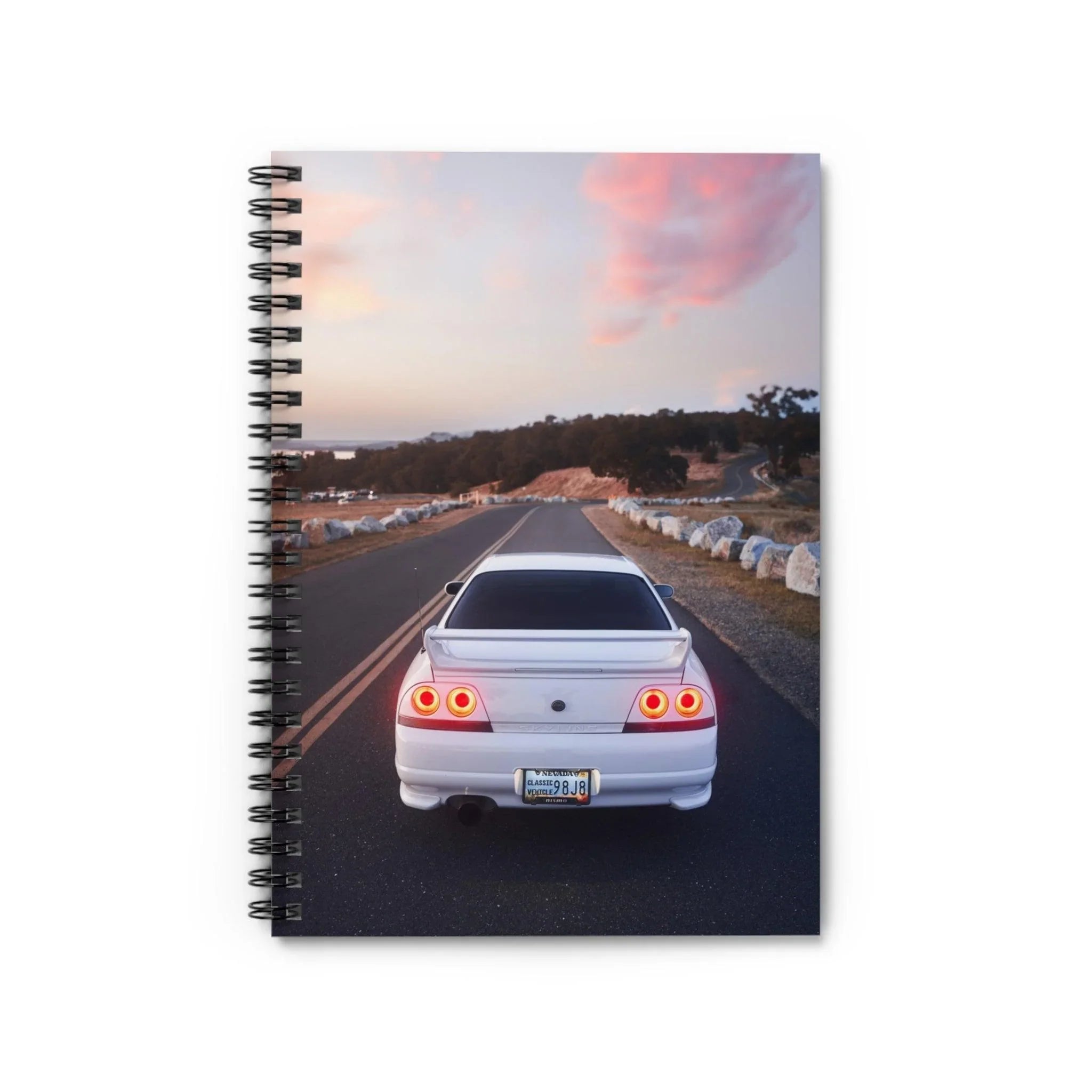 Nissan Skyline R33 GTS-T Automotive Spiral Notebook #001 - Throttle Designs