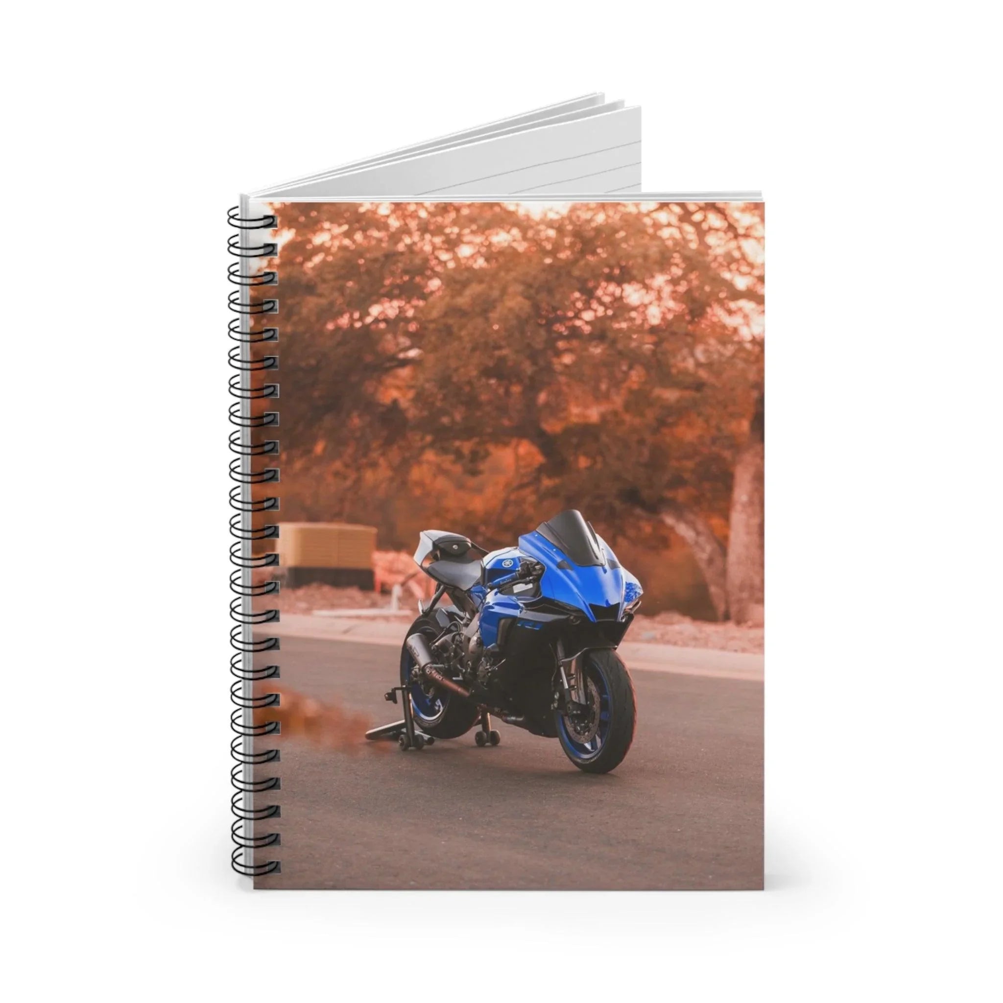 Yamaha R1 Motorcycle Spiral Notebook #025 - Throttle Designs