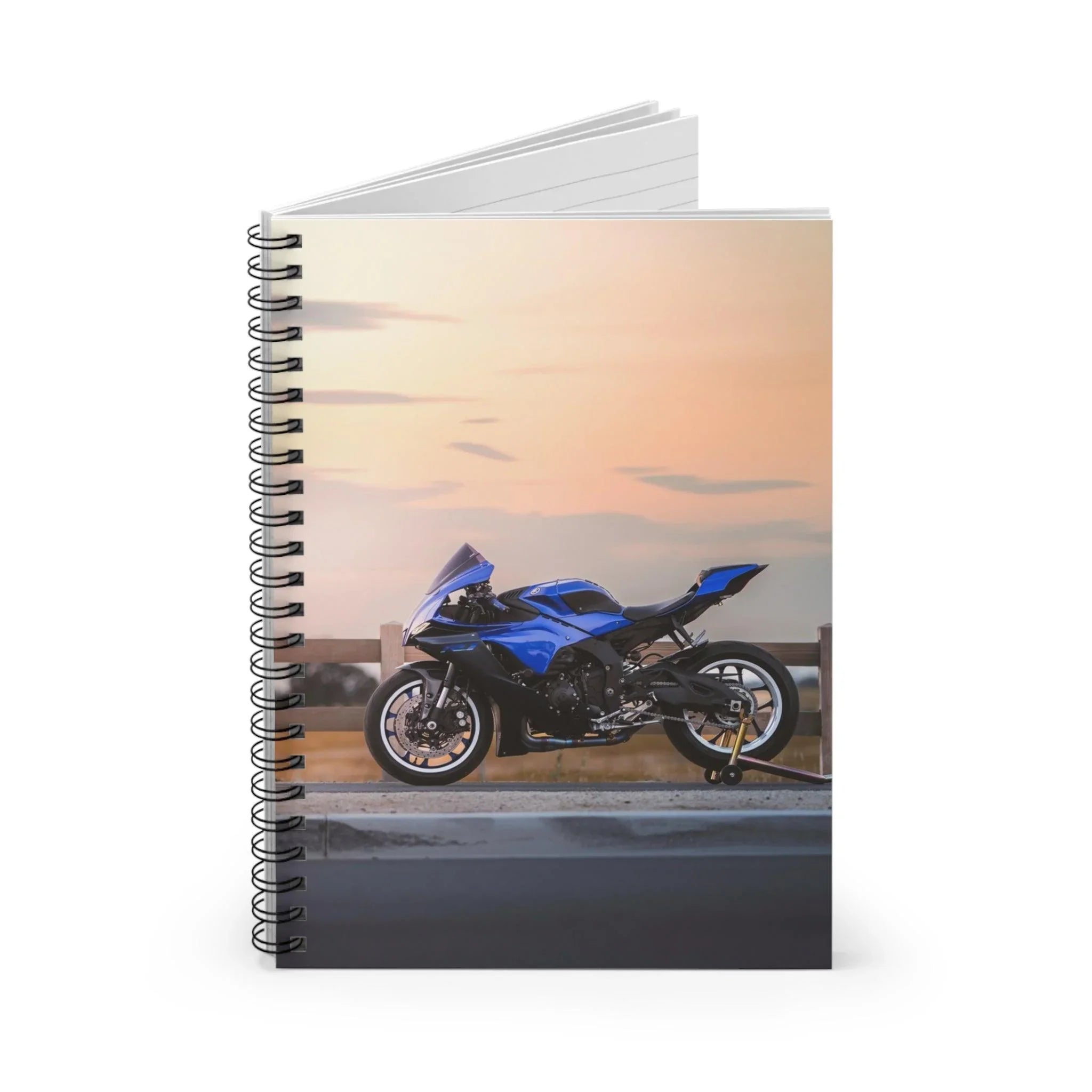 Yamaha R1 Motorcycle Spiral Notebook #015 - Throttle Designs