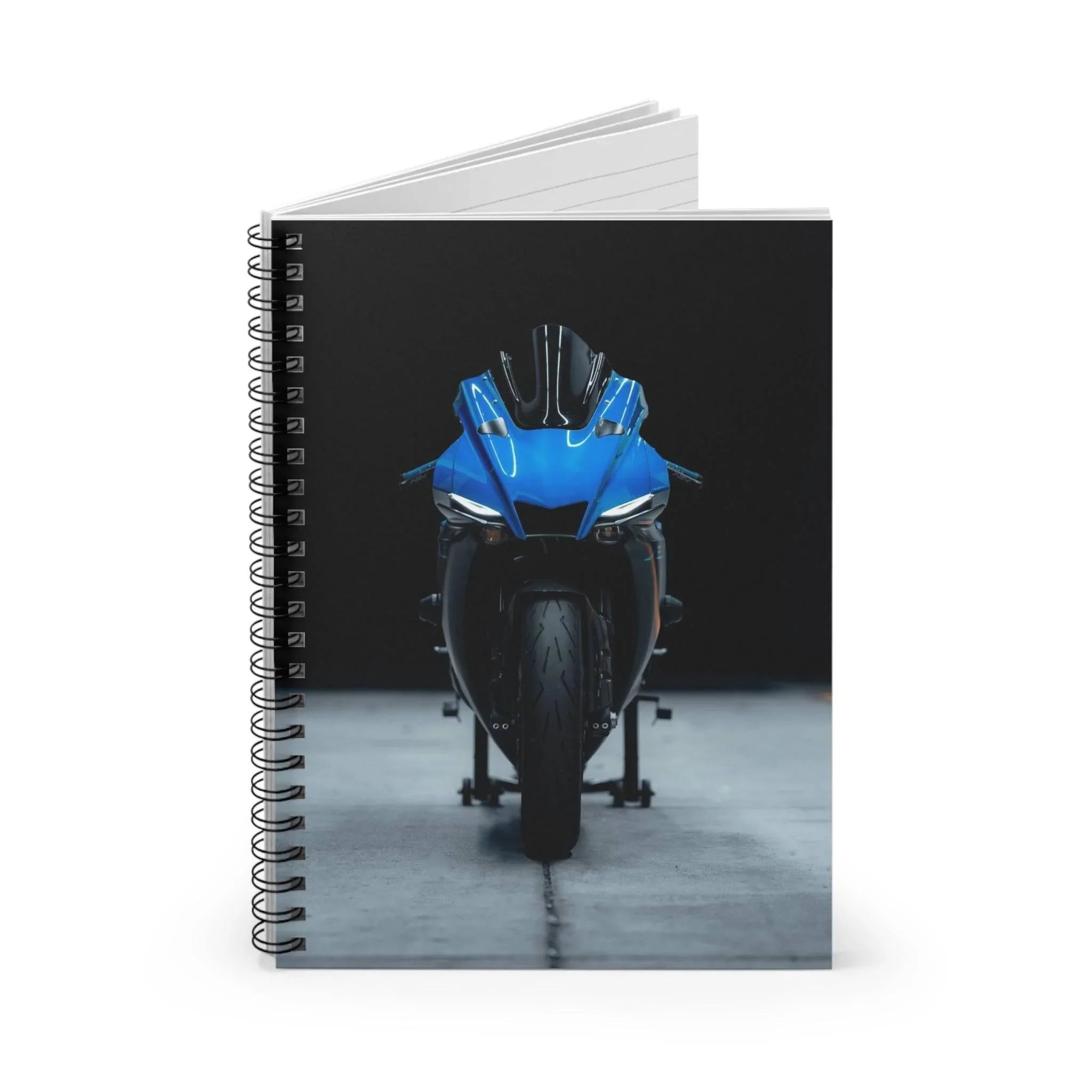 Yamaha R1 Motorcycle Spiral Notebook #001 - Throttle Designs