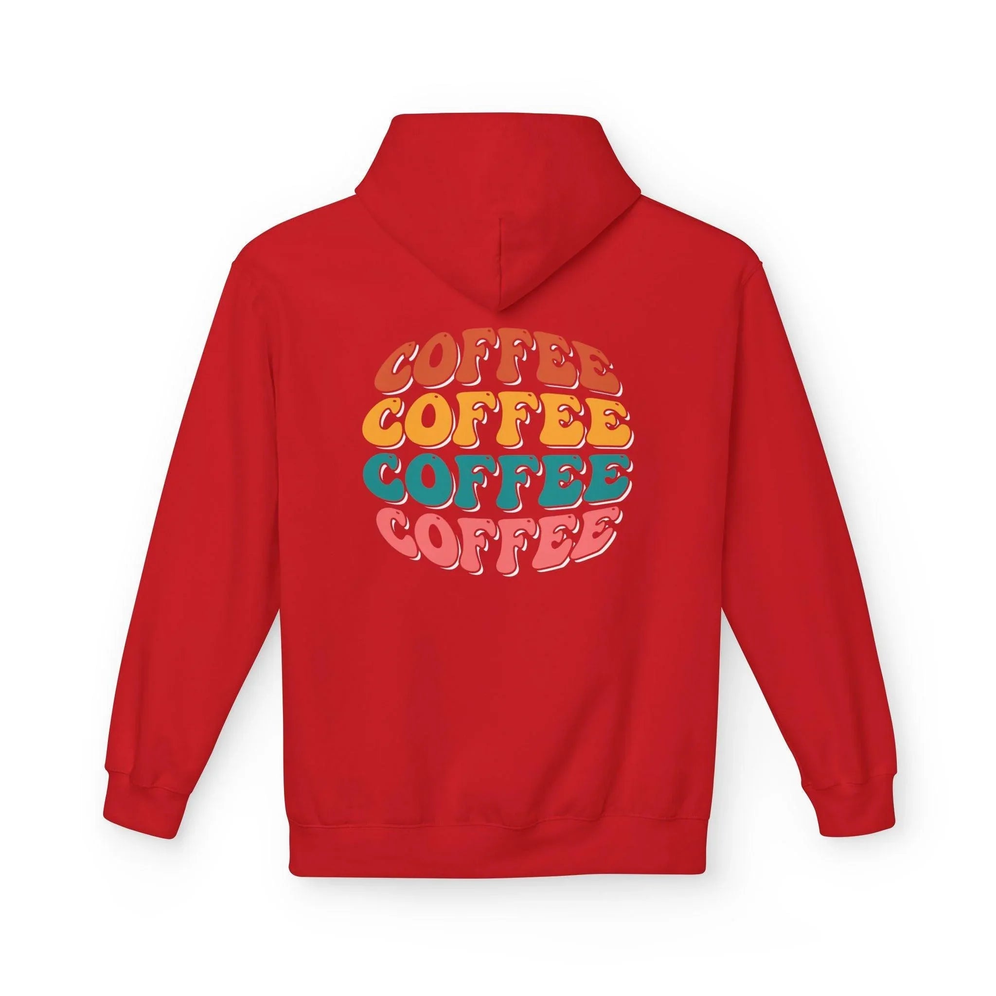 Cozy Chic Groovy Coffee Fleece Hoodie for Ultimate Comfort