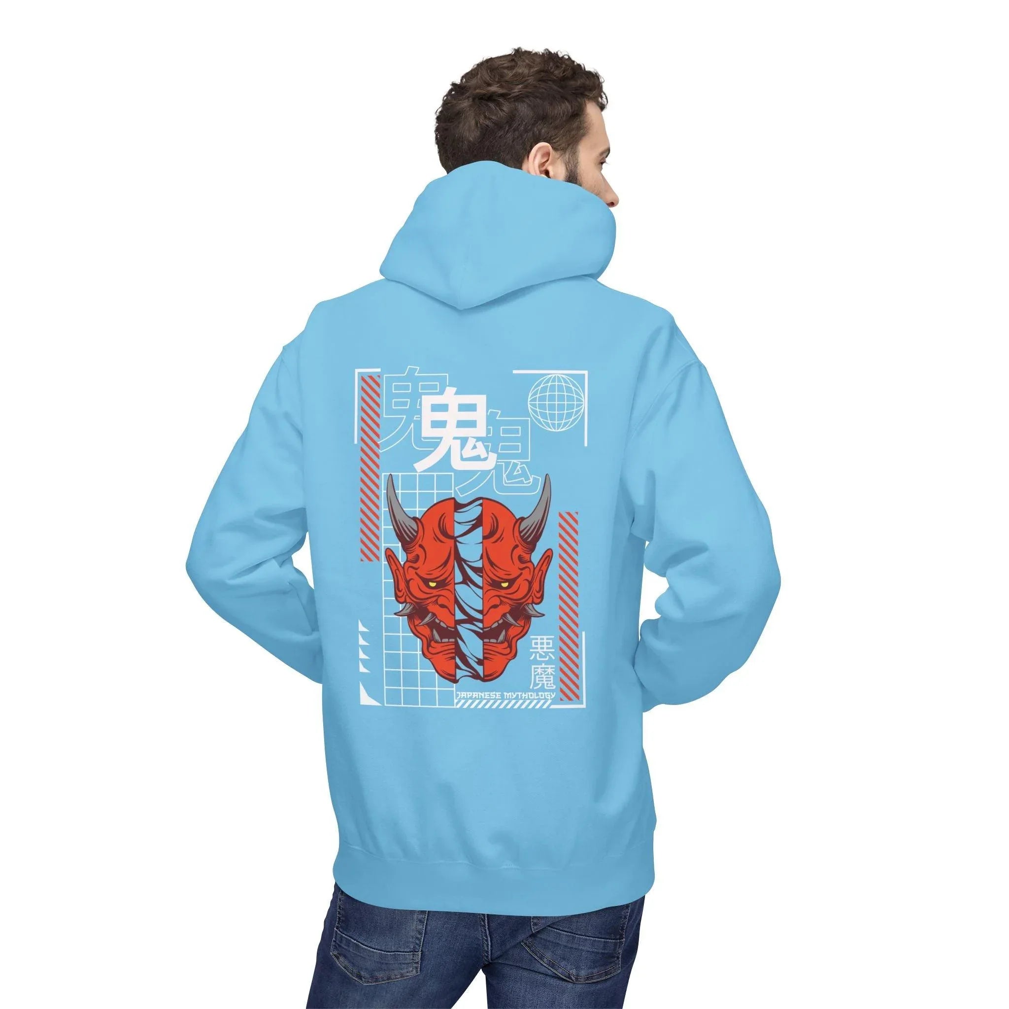 Oni Mask Streetwear Fleece Hoodie - Ultimate Comfort & Unique Style