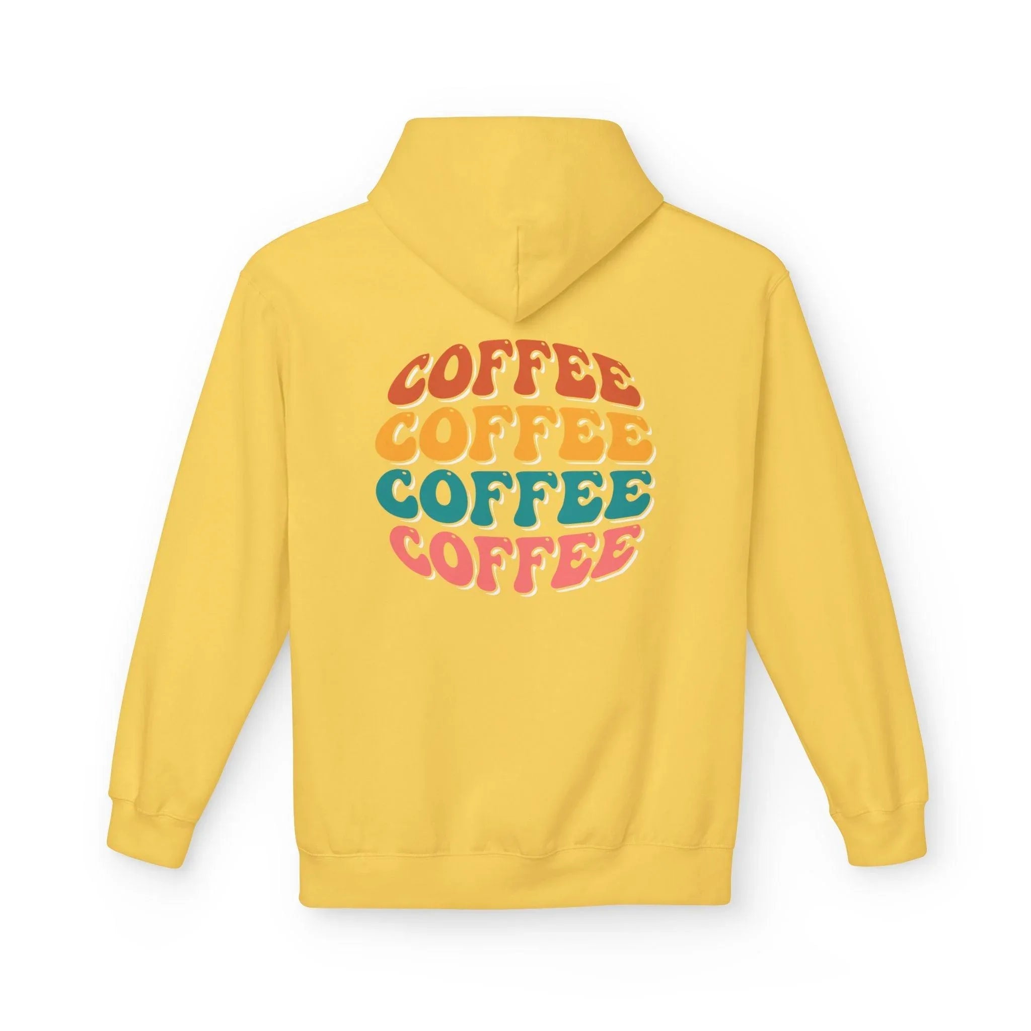 Cozy Chic Groovy Coffee Fleece Hoodie for Ultimate Comfort