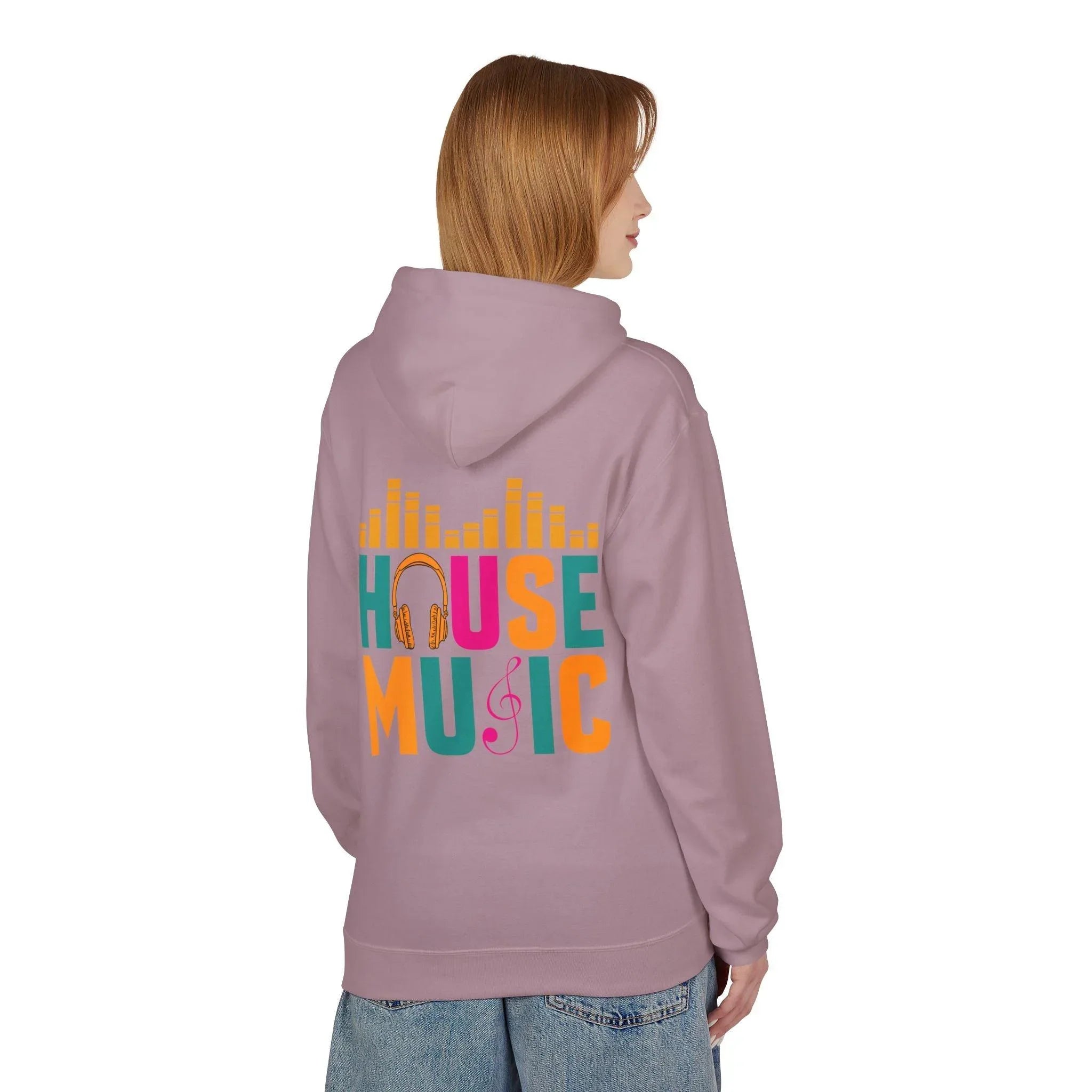 House Music Vibes Fleece Hoodie - Stylish Comfort for Music Lovers