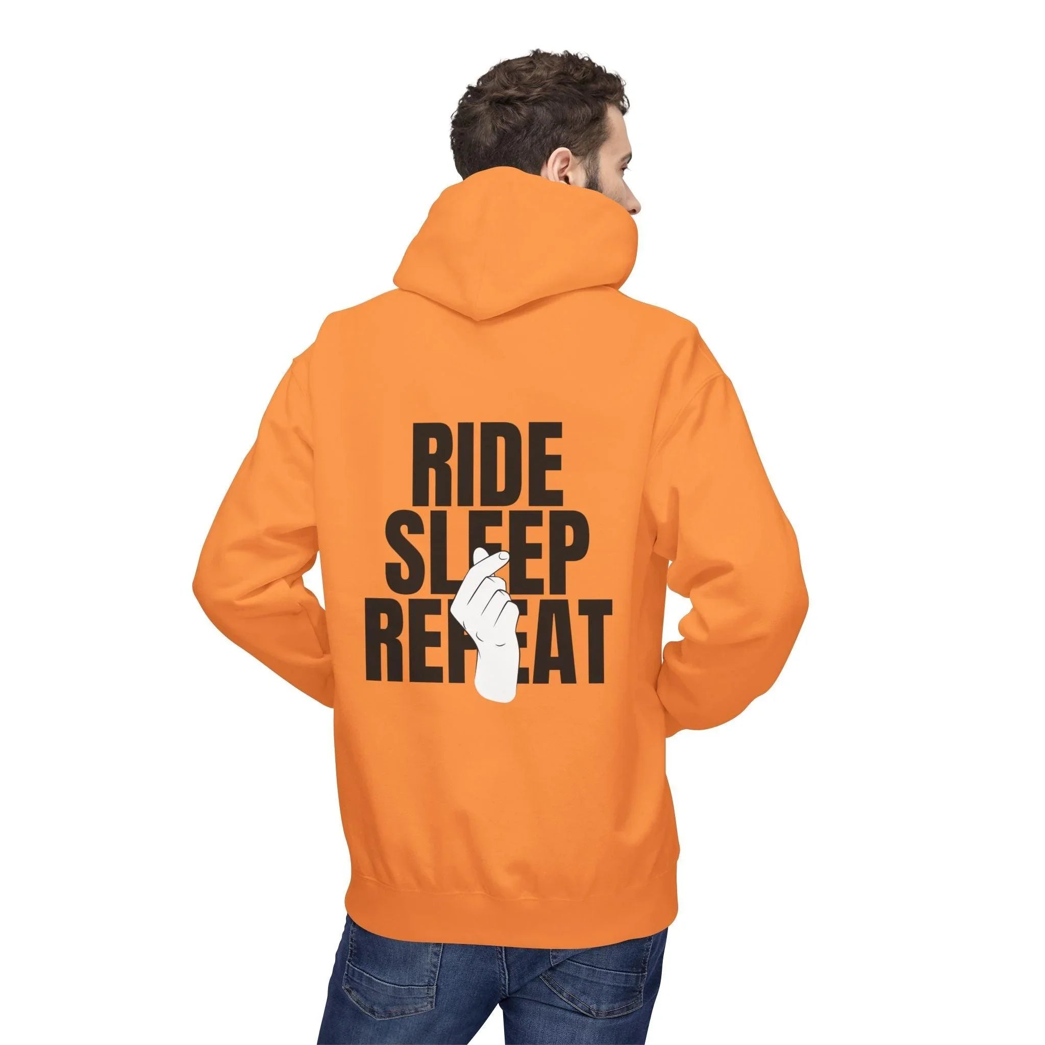 Cozy Comfort "Ride, Sleep, Repeat" Fleece Hoodie