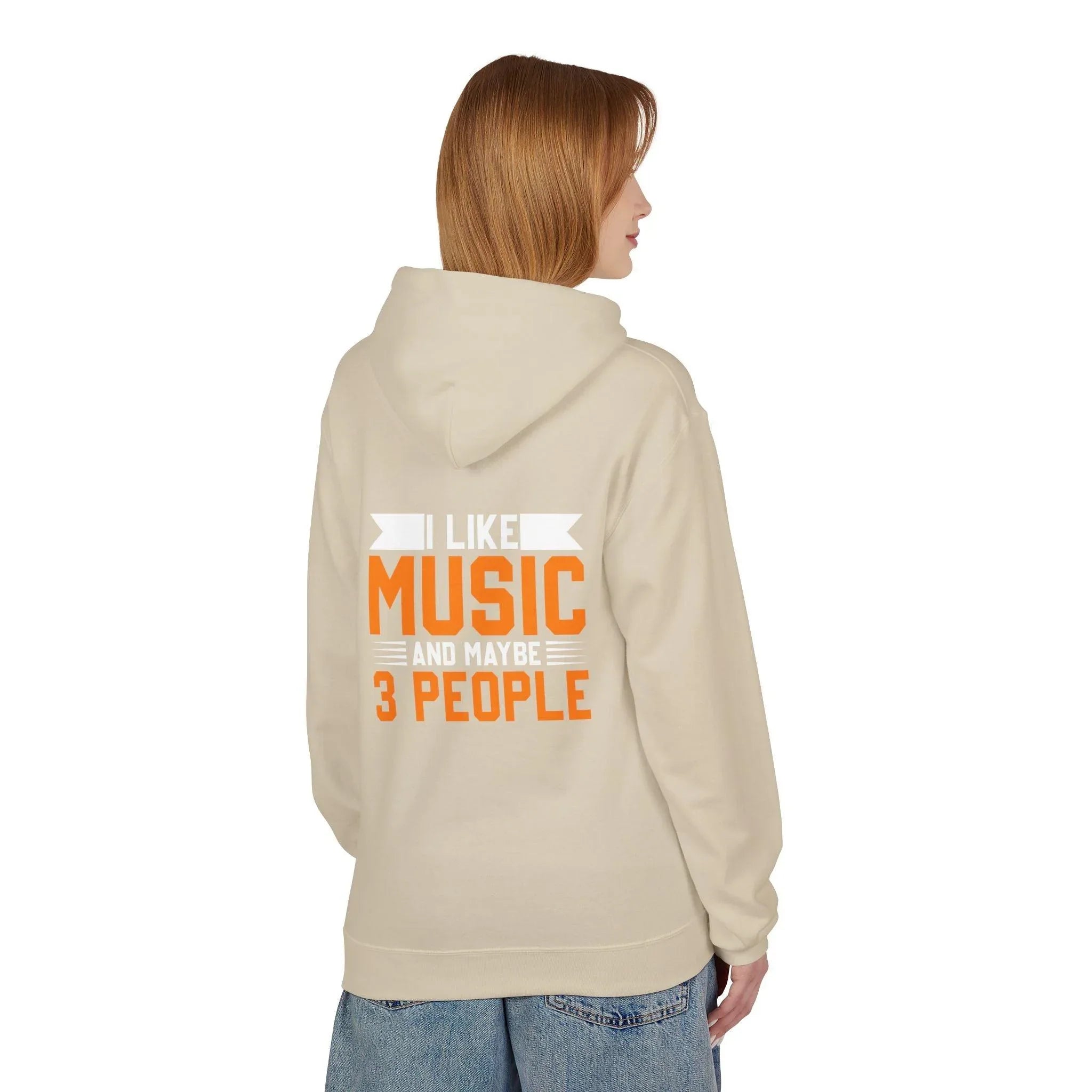 Cozy Up with the "I Love Music & My 3 People" Fleece Hoodie