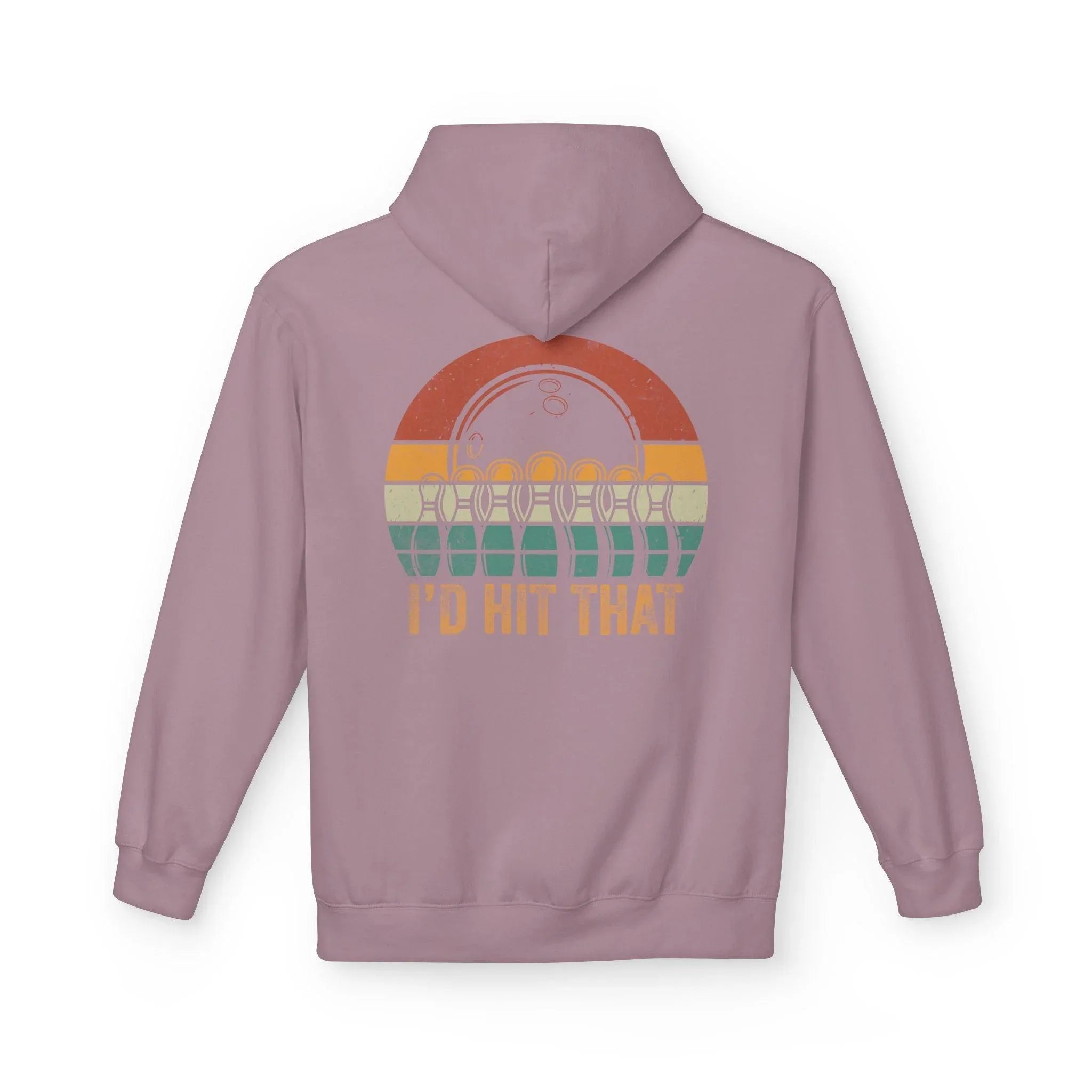 "I'd Hit That" Retro Bowling Cozy Fleece Hoodie for Ultimate Comfort