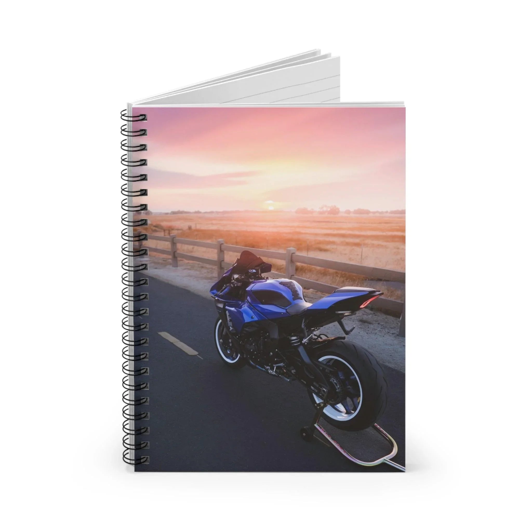 Yamaha R1 Motorcycle Spiral Notebook #008 - Throttle Designs