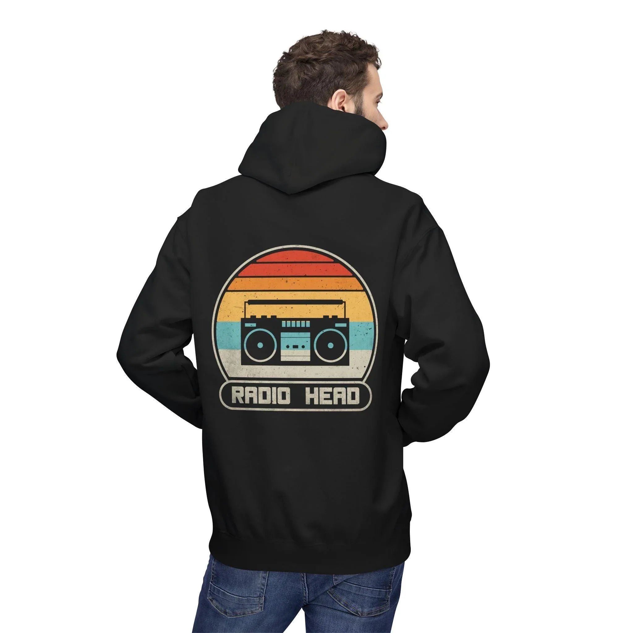 Cozy Vibes Radio Head Fleece Pullover Hoodie