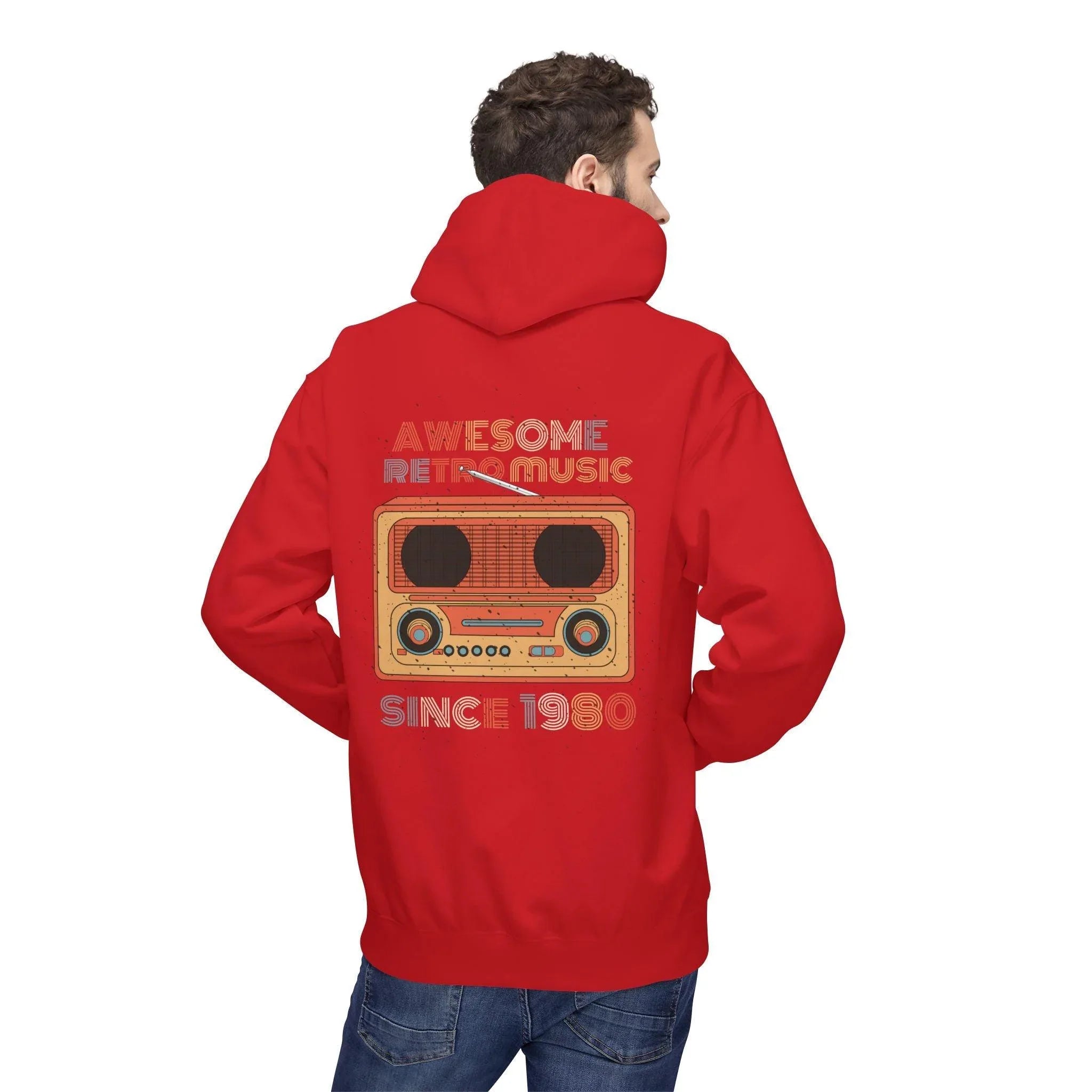 Stylish Retro Music Fleece Hoodie for Ultimate Comfort