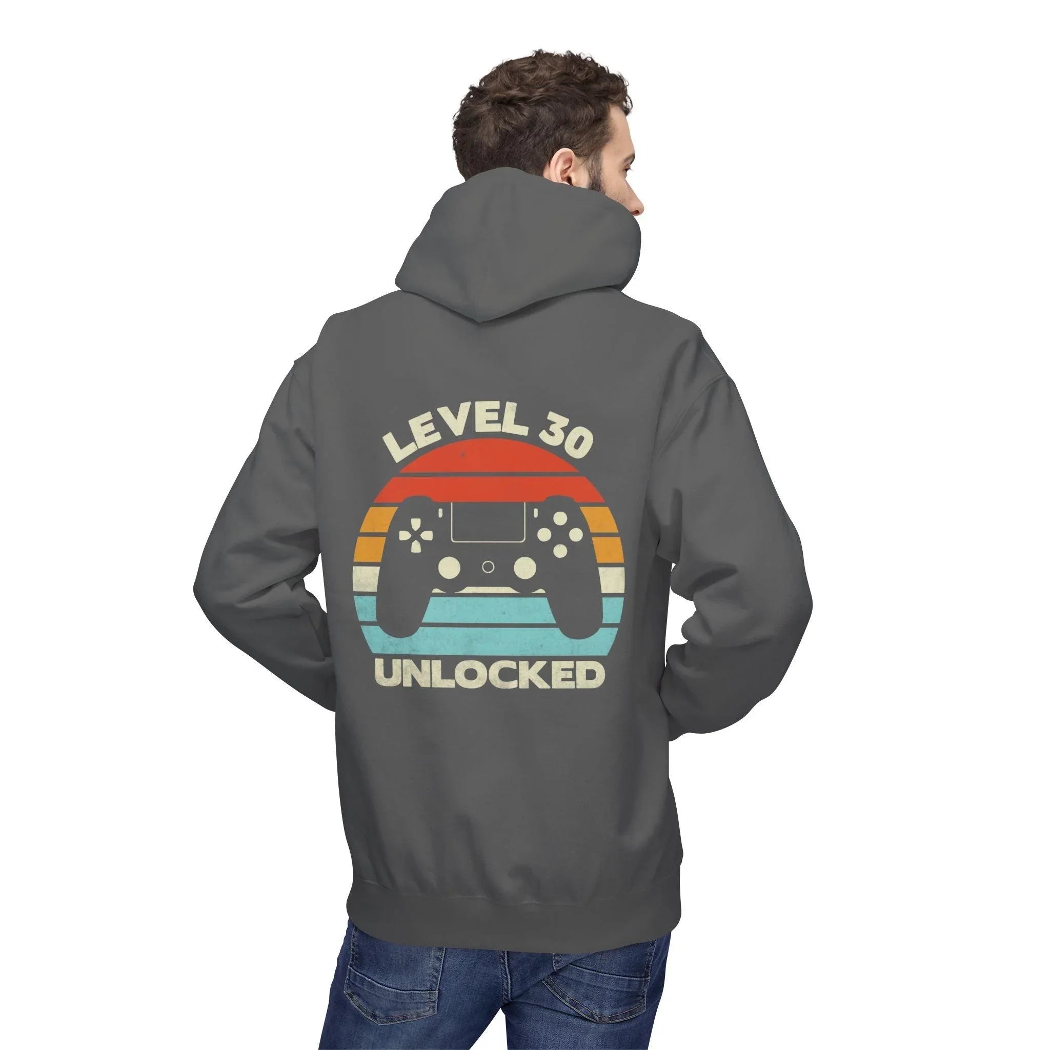 Level Up Your Style: Retro Gaming Fleece Hoodie with Comfort and Charm