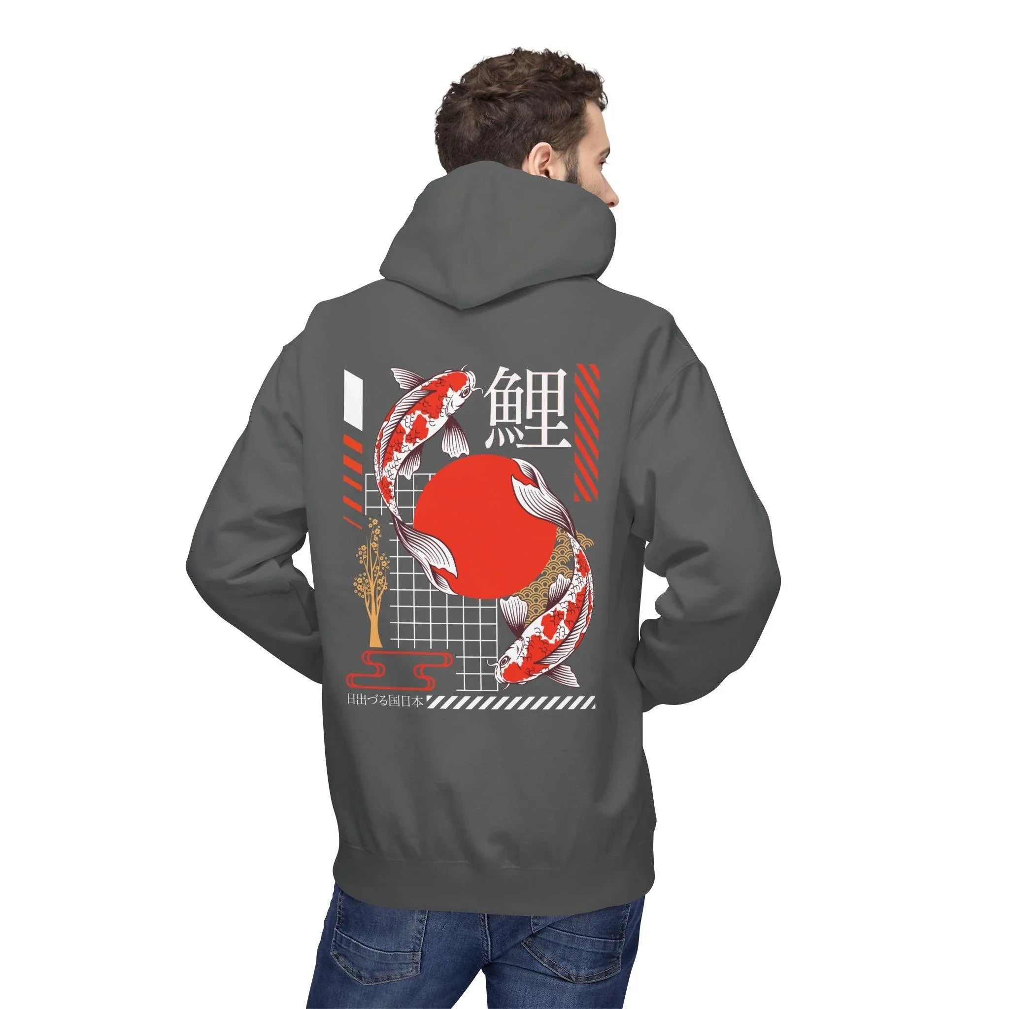 Koi Fish Streetwear Fleece Hoodie - Ultimate Comfort Meets Stylish Design