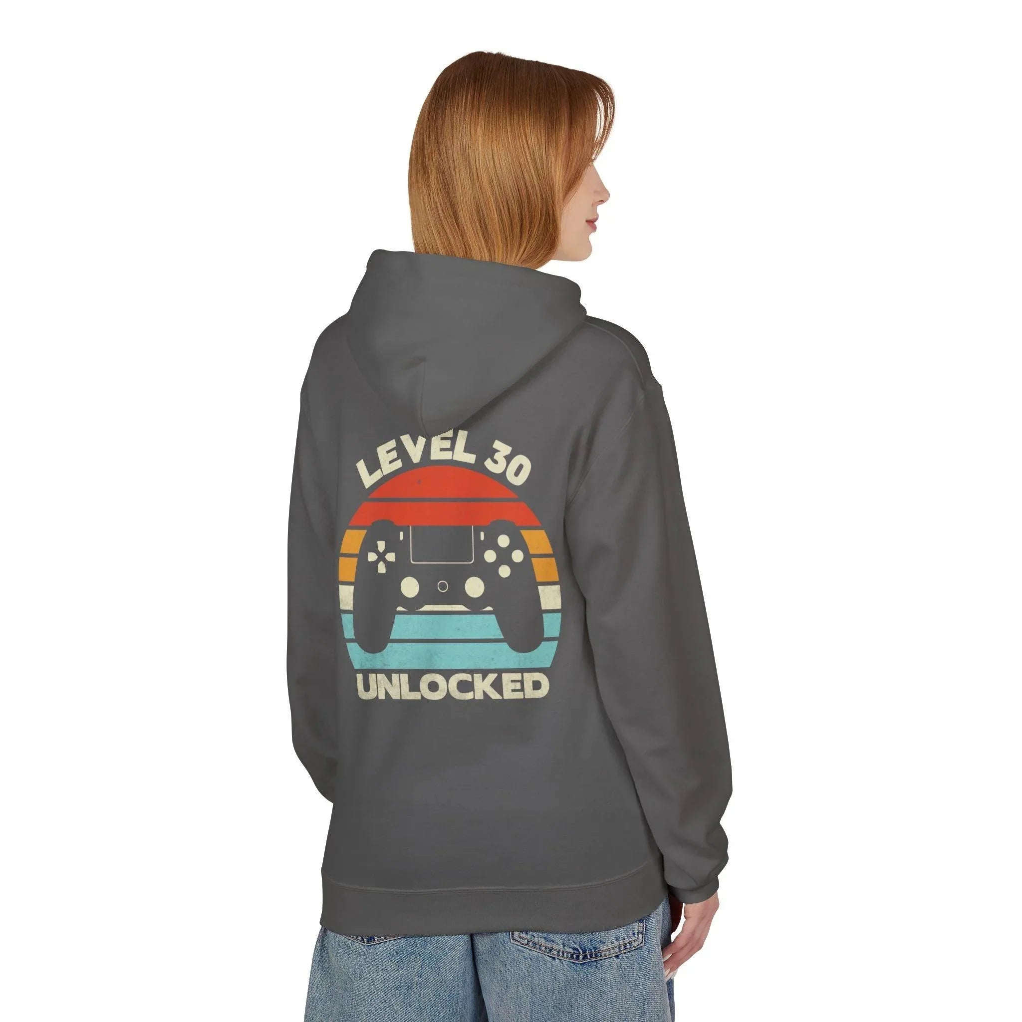 Level Up Your Style: Retro Gaming Fleece Hoodie with Comfort and Charm