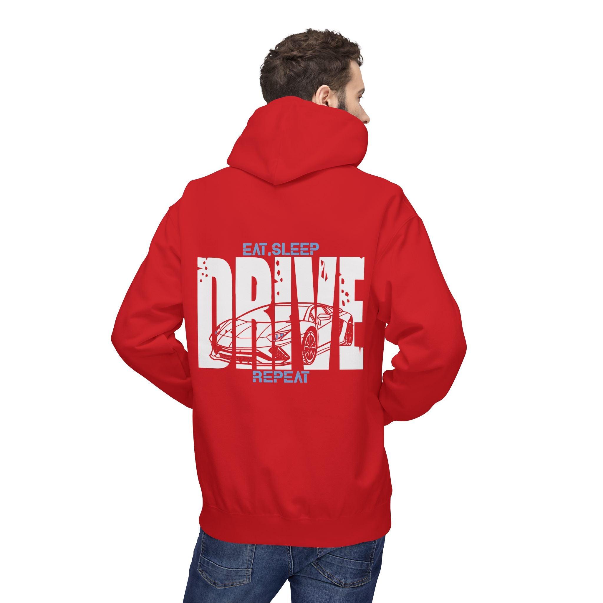 Luxury Lamborghini Aventador DRIVE Fleece Hoodie for Ultimate Comfort