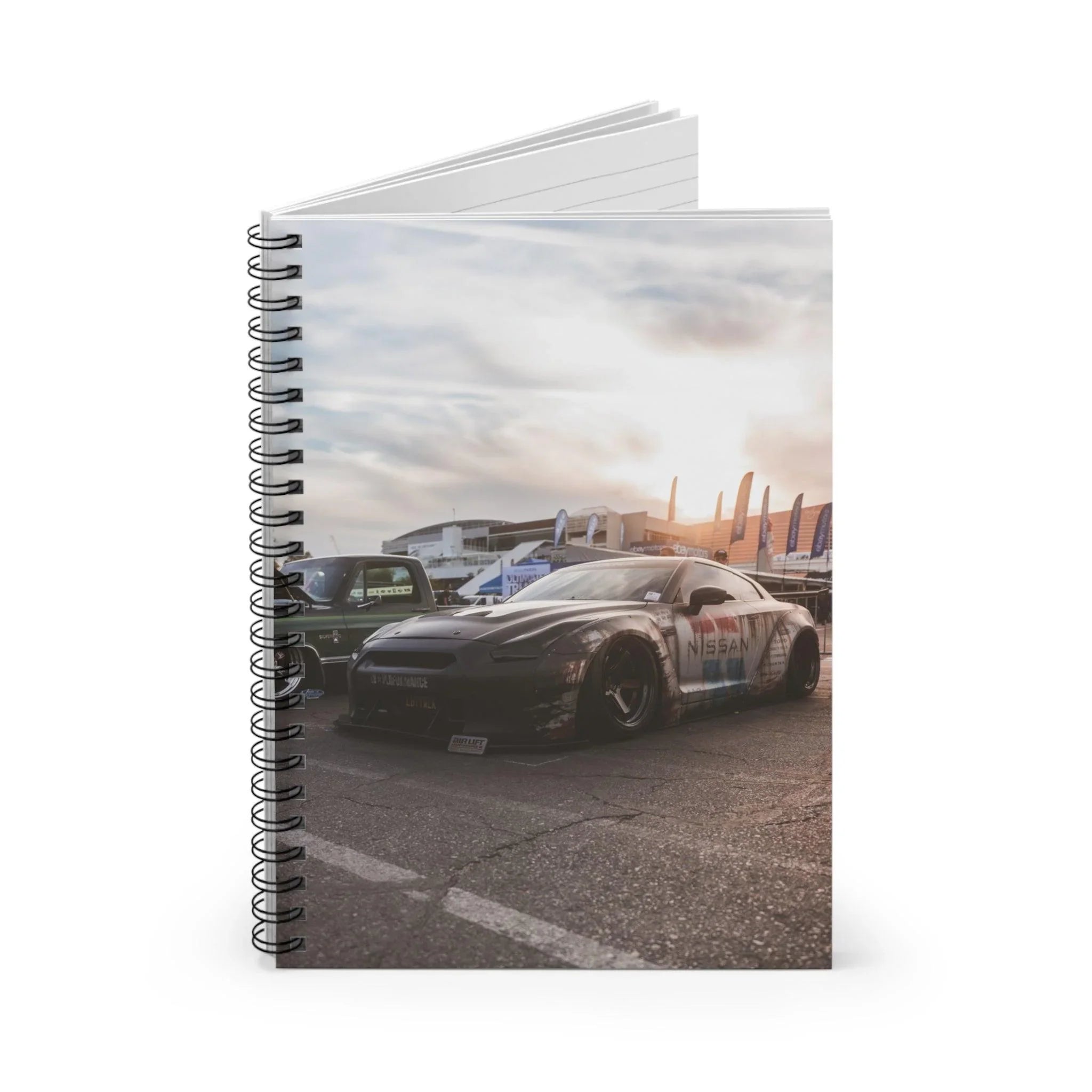 Nissan GTR R35 Automotive Spiral Notebook #001 - Throttle Designs