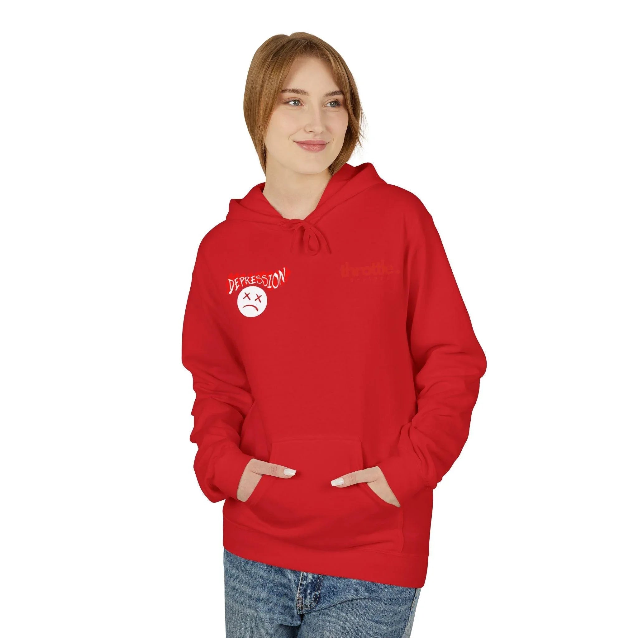 Empower Your Style: Fight Depression Fleece Hoodie for Ultimate Comfort