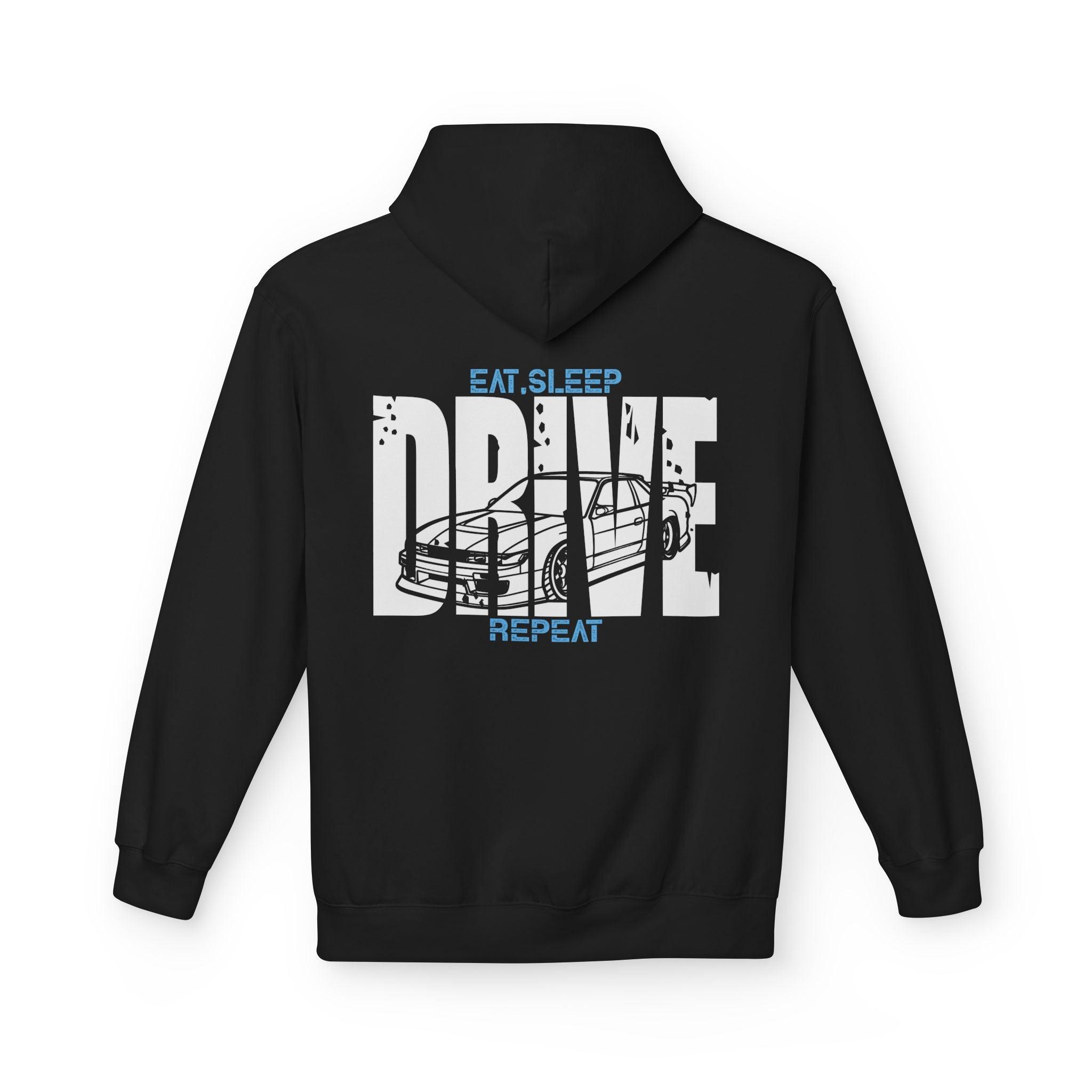 Nissan 240sx S13 Silvia DRIVE Fleece Hoodie - Ultimate Comfort & Style