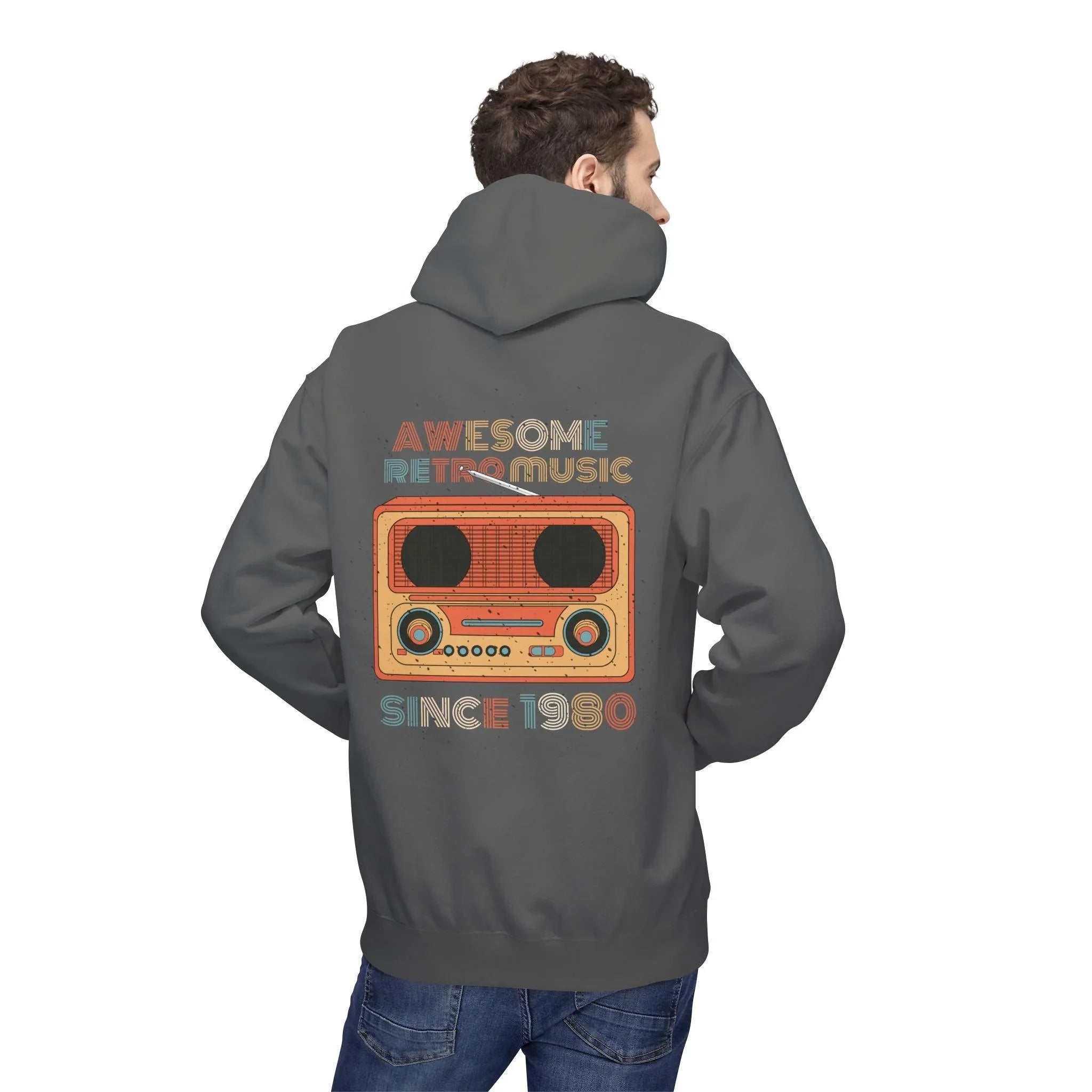 Stylish Retro Music Fleece Hoodie for Ultimate Comfort
