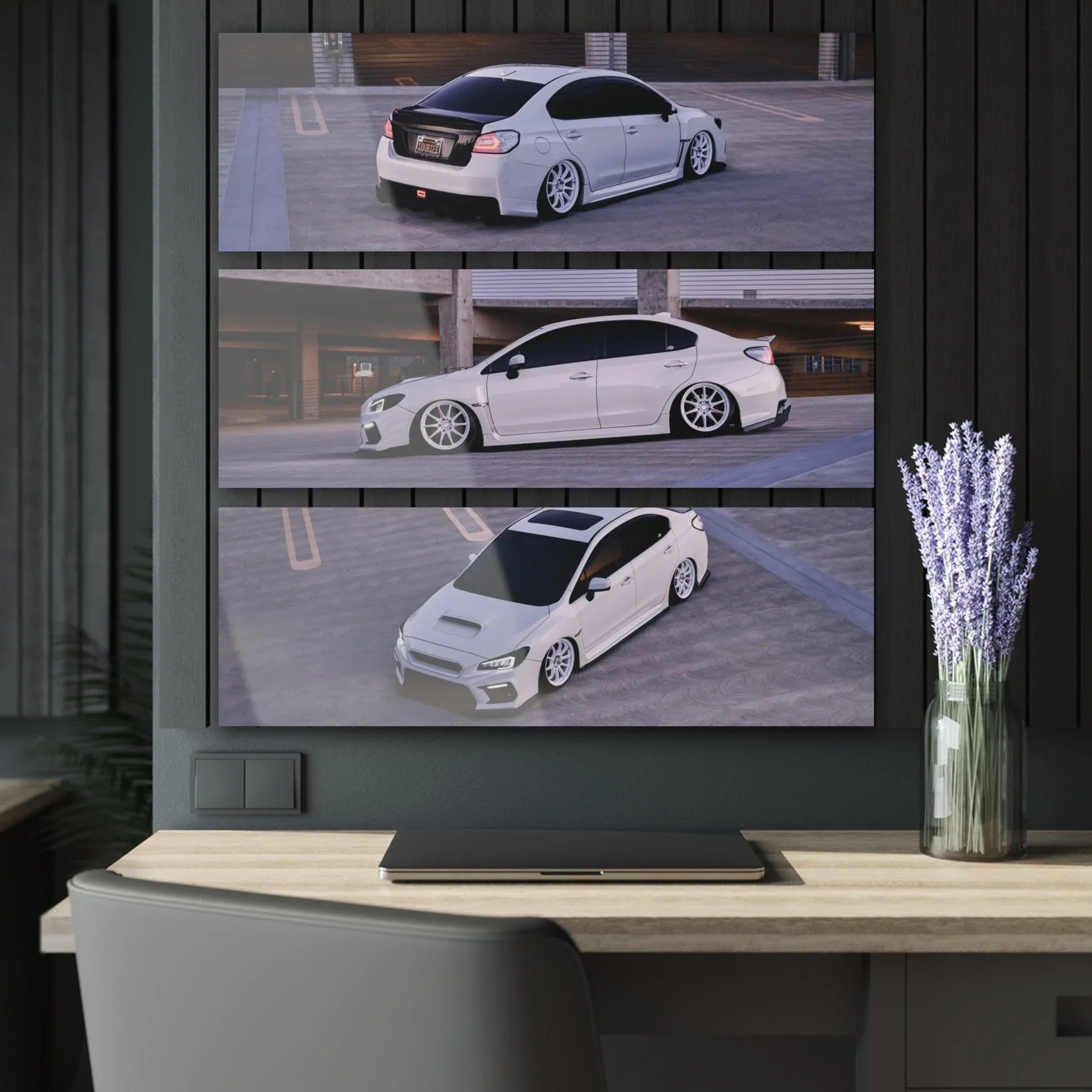 Subaru WRX 3-Piece Acrylic Wall Art #002 for Car Lovers