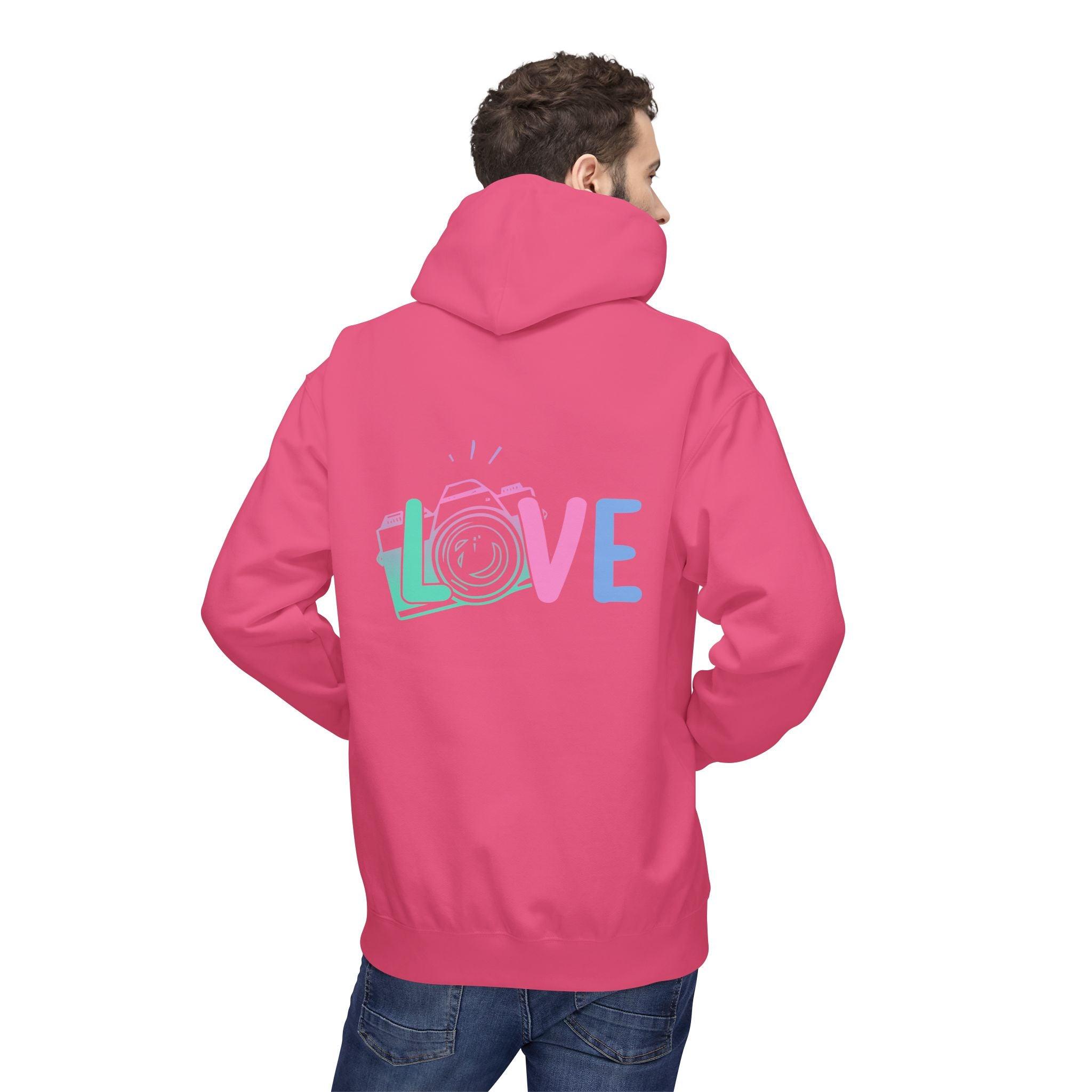 Cozy Love Photography Fleece Hoodie for Stylish Comfort