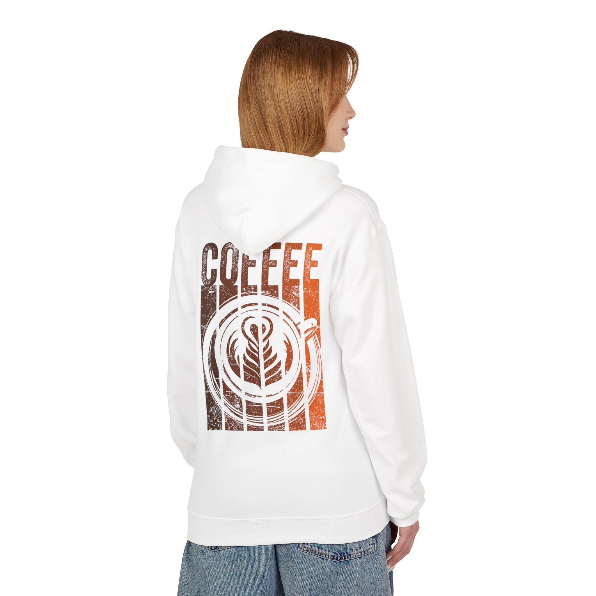 Chic Designer Coffee Fleece Pullover Hoodie for Ultimate Comfort